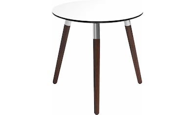 Stressless® Beistelltisch »Style«, mit braunen Holzbeinen, Tischplatte in 3 Farben, rund kaufen