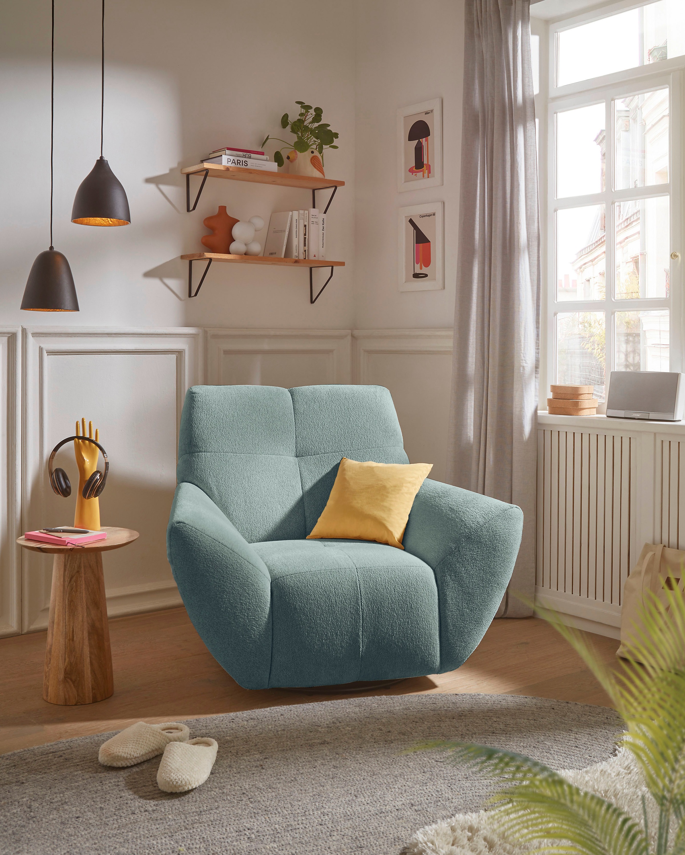 ED EXCITING DESIGN Drehsessel »Nils«, frei im Raum stellbar, drehbar günstig online kaufen