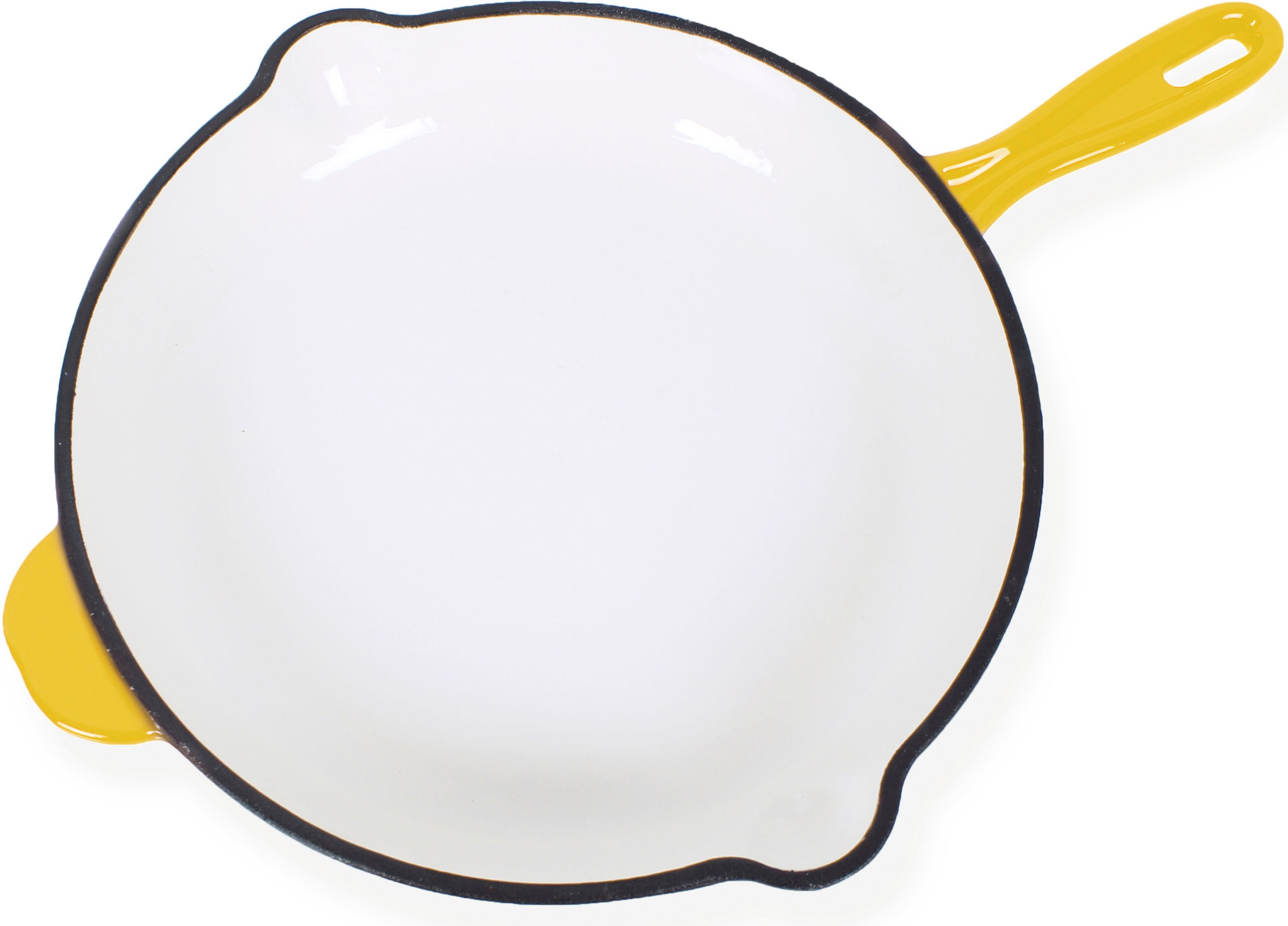 ECHTWERK Bratpfanne »mit Emaille-Beschichtung«, Gusseisen, Ausgießer, für Backöfen, Grill, BBQ und Induktion, Ø 26,5 cm
