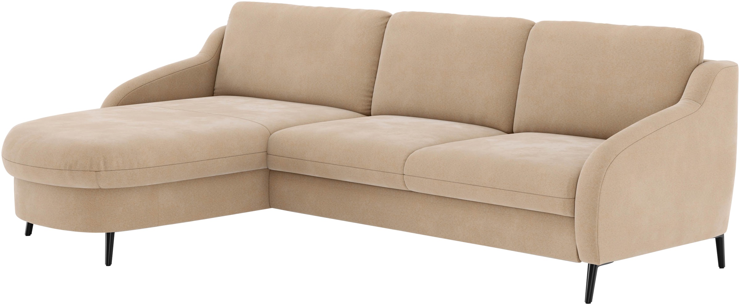 sit&more Ecksofa »Soul L-Form«, wahlweise mit Bettfunktion