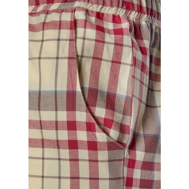 H.I.S Pyjama, mit aus Flanell Allover-Karomuster günstig kaufen