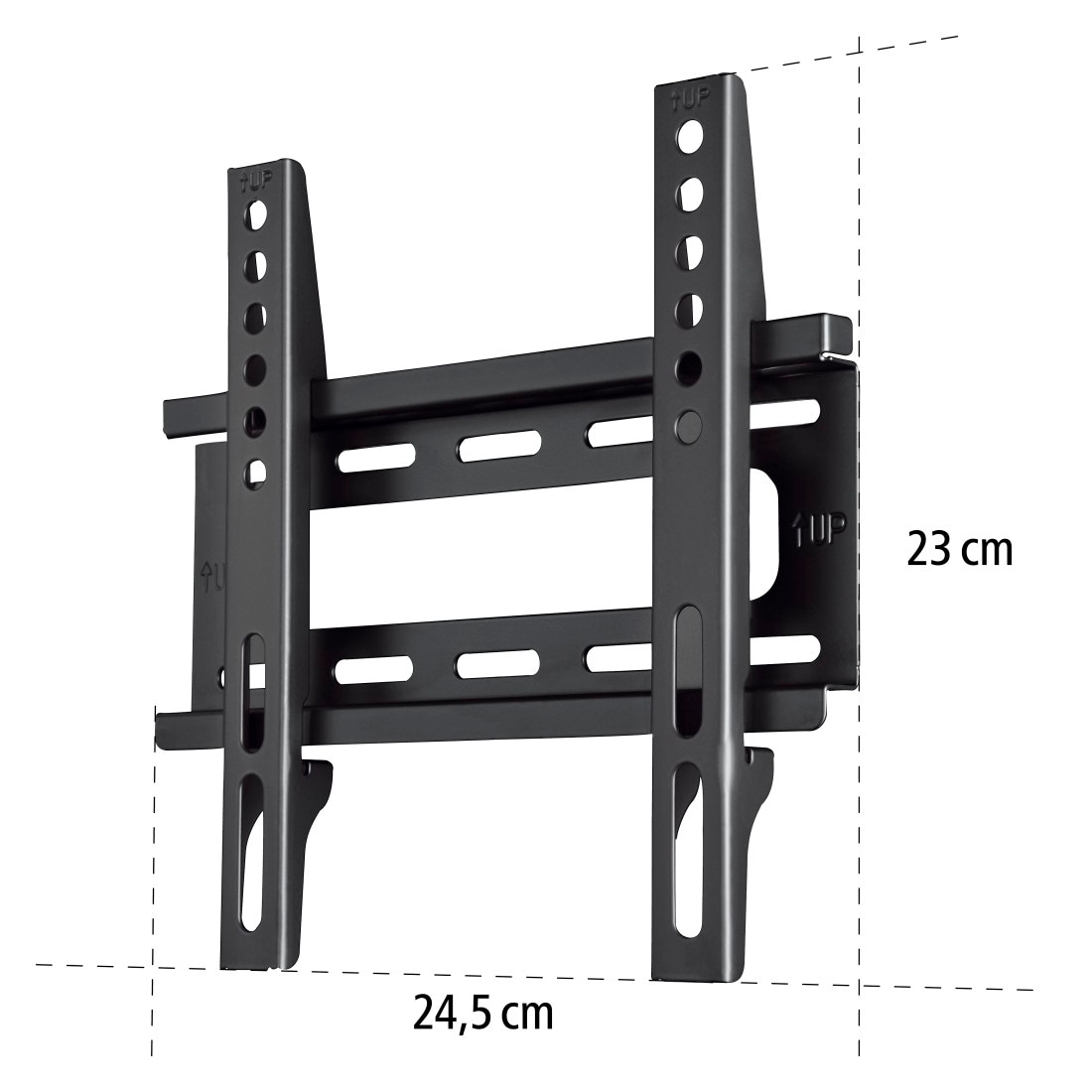 Hama TV-Wandhalterung »TV-Halterung bis 25kg, flach, starr, 48 - 117 cm (19" - 46"), 32", 43"«, bis 117 cm Zoll