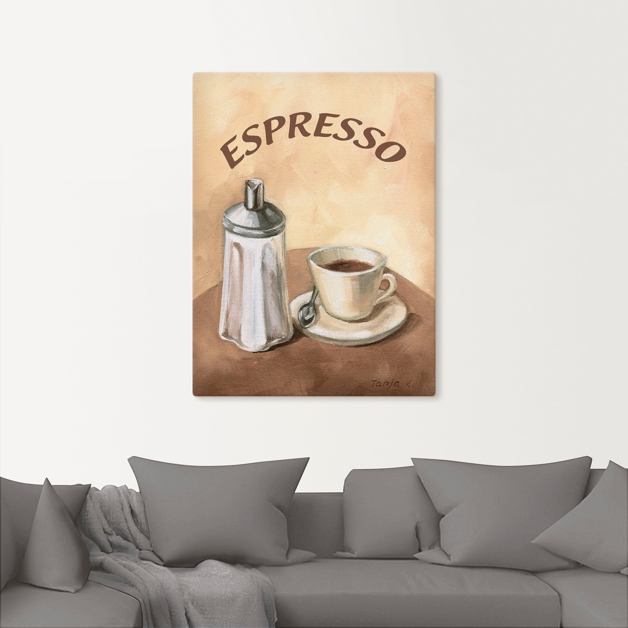 Artland Wandbild »Espresso II«, Getränke, (1 St.), als Alubild, Outdoorbild günstig online kaufen