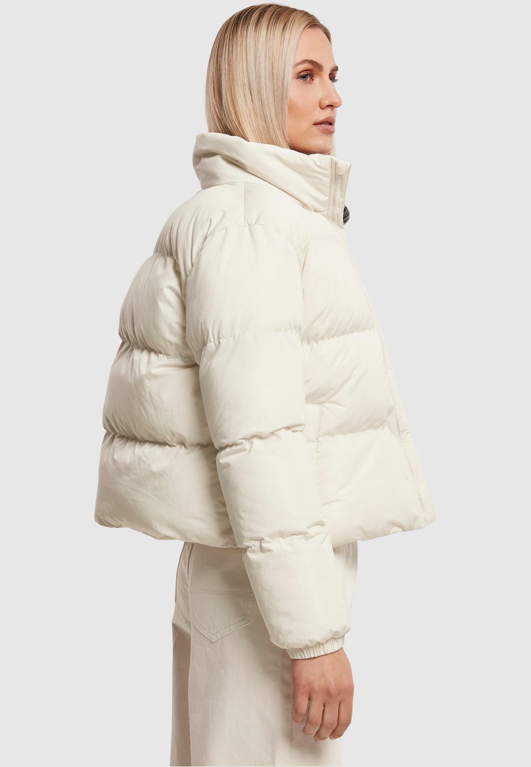 URBAN CLASSICS Winterjacke »Urban Classics Damen Ladies Short Peached Puffer Jacket« 1 Stk. tlg. ohne Kapuze