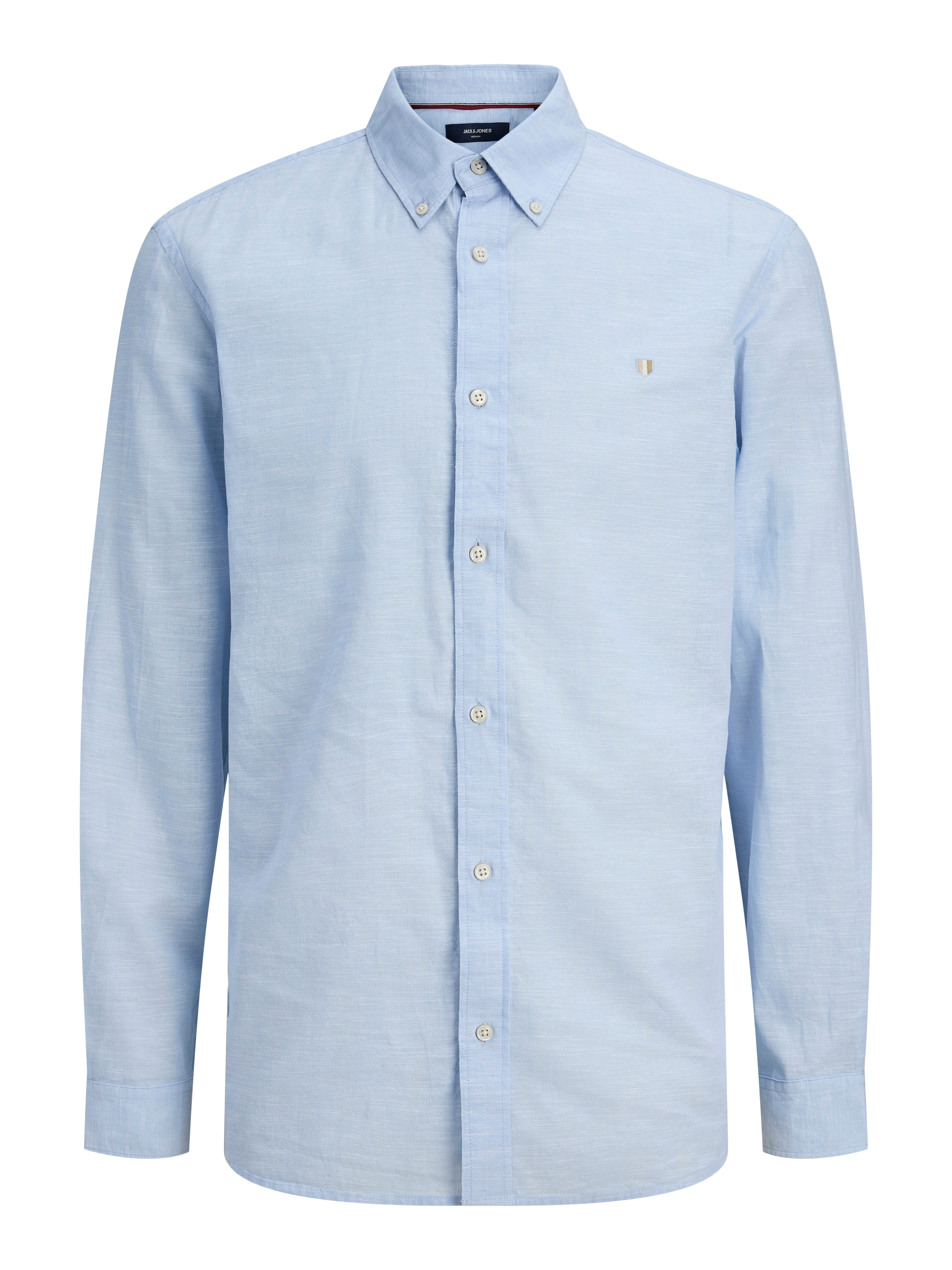 Jack & Jones Langarmhemd »JPRBLUSUMMER LINEN BLEND SHIELD LS SHIRT«
