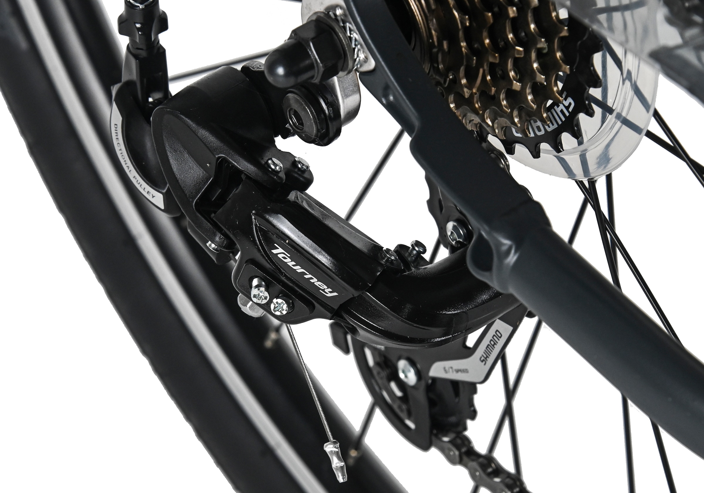 Dacapo Trekkingrad »Firenze 100 Anthrazit 21 Gänge RH 53 cm V-Brakes« 21 Gang Shimano Tourney Schaltwerk Kettenschaltung