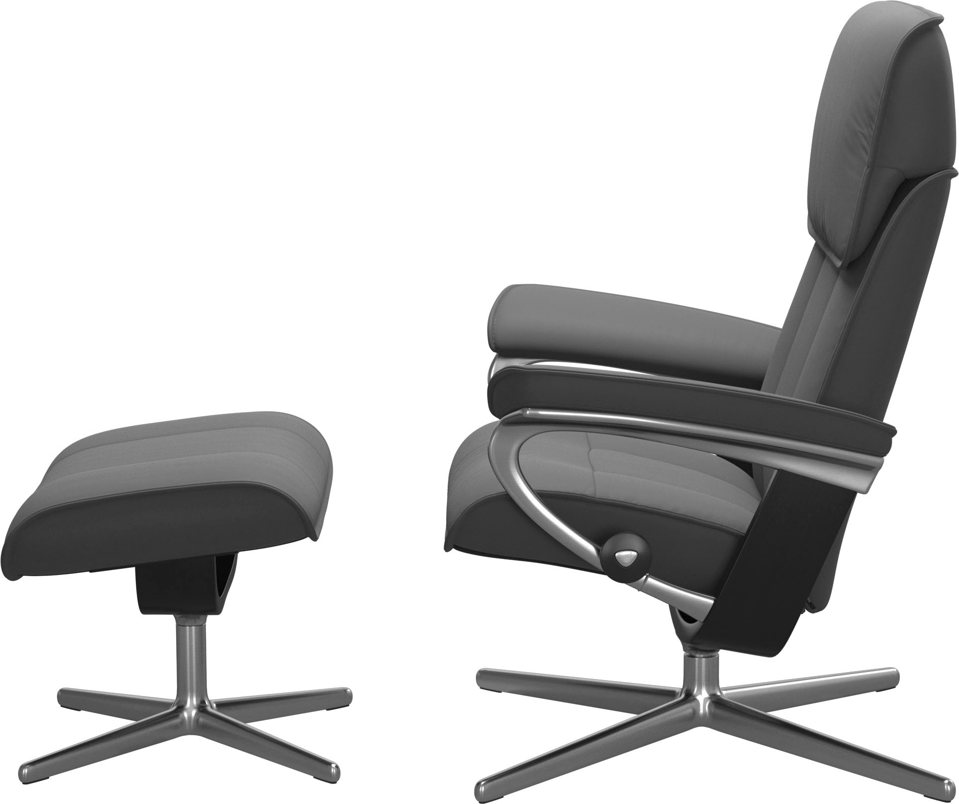 Stressless® Fußhocker »Admiral«, mit Cross Base, Größe M & L, Holzakzent Schwarz