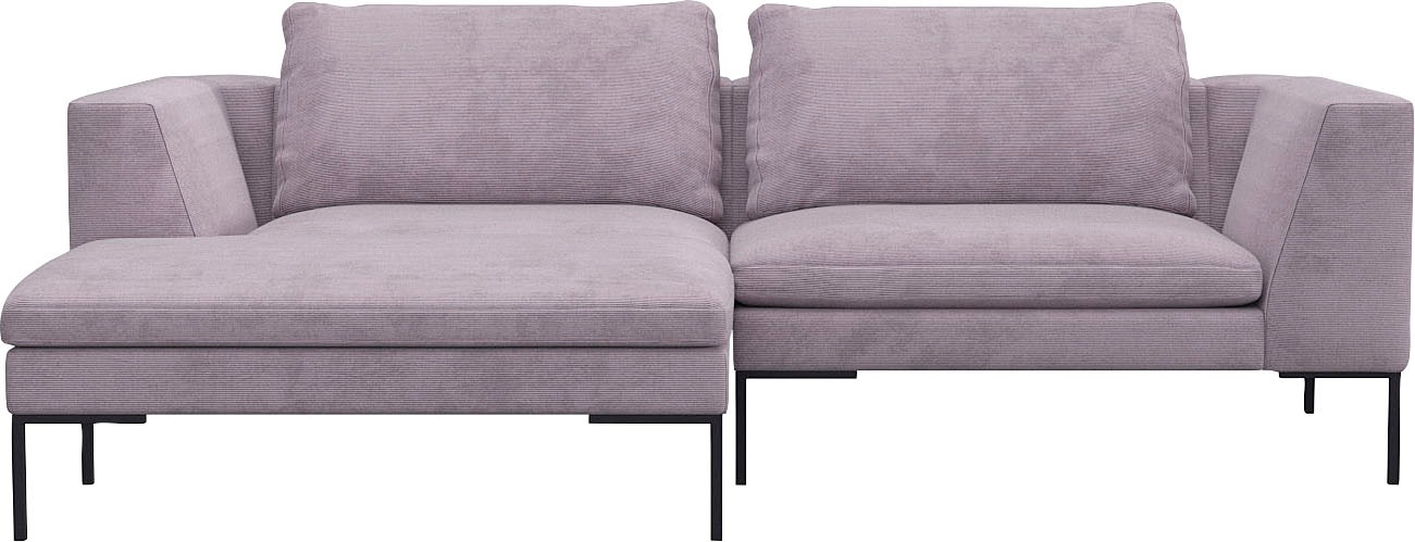 FLEXLUX Ecksofa "Loano, superbequemer Sitzkomfort durch Kaltschaum im Sitz, günstig online kaufen