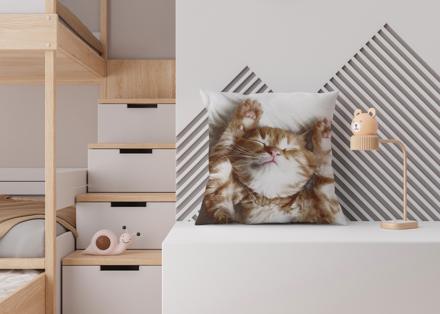 queence Dekokissen »Katzenbaby«, Kissenhülle mit HD Premium Druck, geruchsneutral, 40x40cm