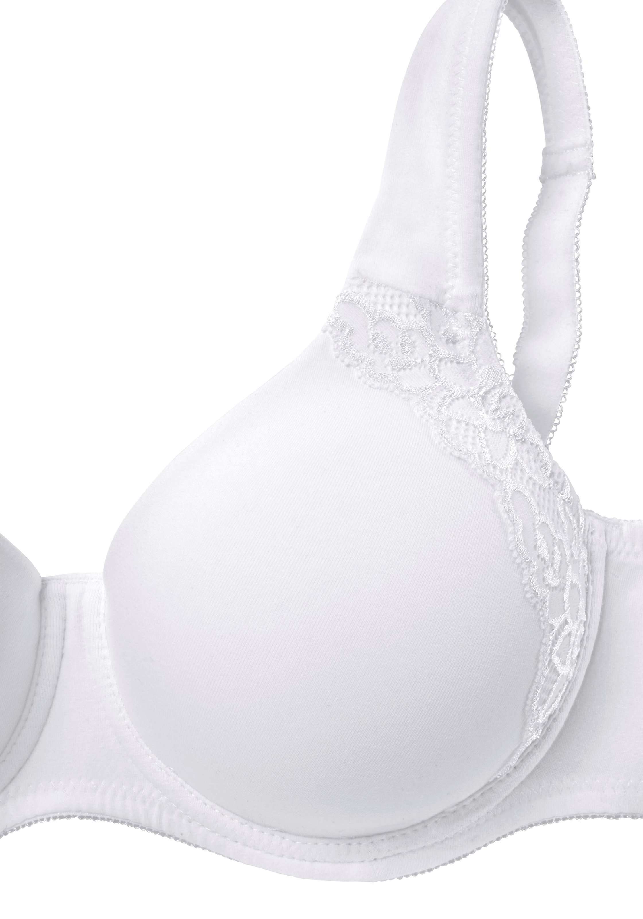 petite fleur Minimizer-BH, (Packung, 2 bestellen breiteren doppellagigen Dessous Stück), Trägern, und Bügel, mit im Cups Basic mit Online-Shop