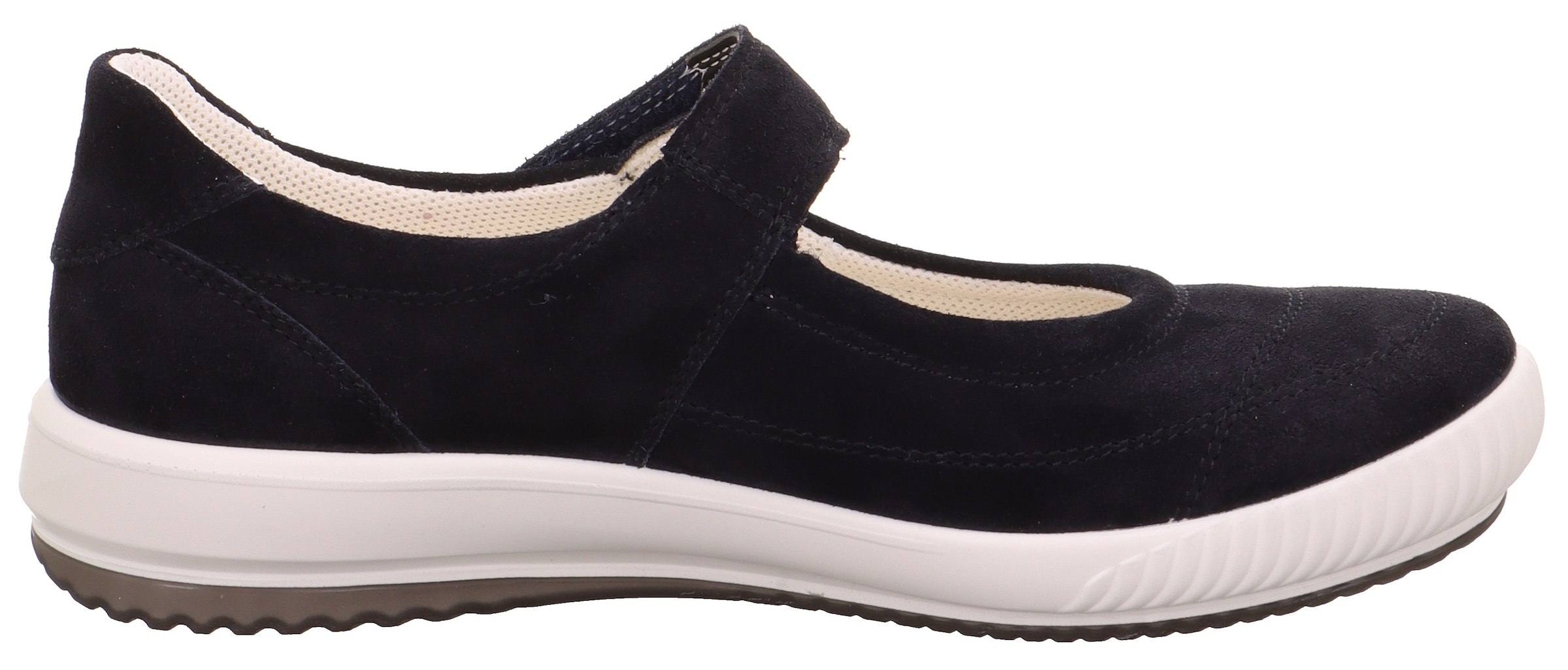 Legero Riemchenballerina »TANARO 5.0«, Slipper, Ballerina, Schlupfschuh mit Wechselfußbett und Klettriegel