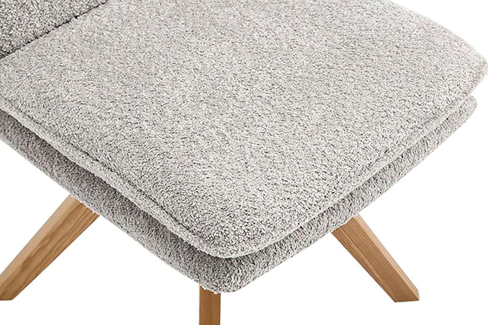 Home affaire Esszimmerstuhl »Valencia«, (Set), 2 St., Boucle, verschiedene Gestelle in Holz oder Metall