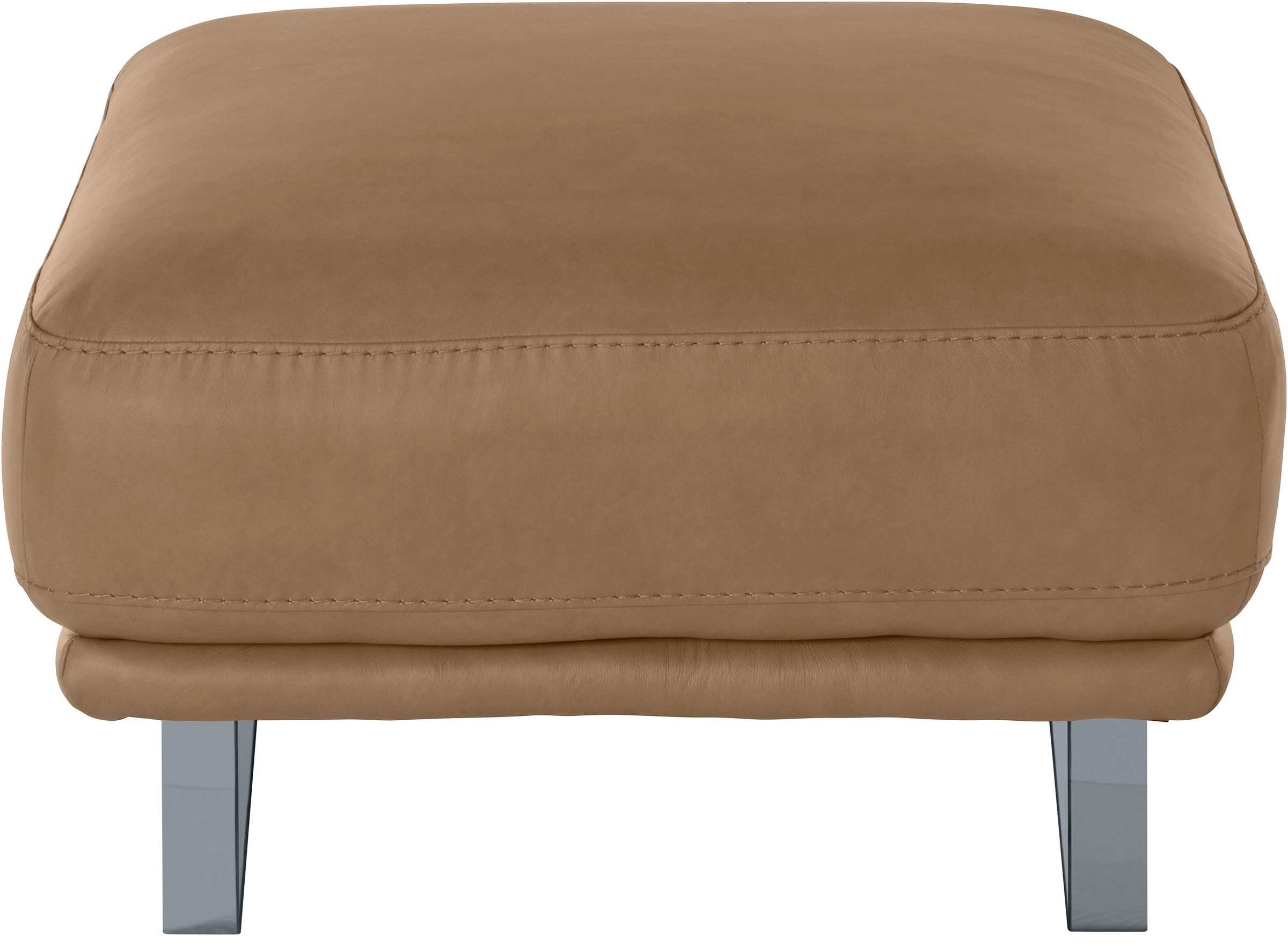 W.SCHILLIG Hocker »montanaa«, mit Metallkufen in Silber matt, Breite 71 cm