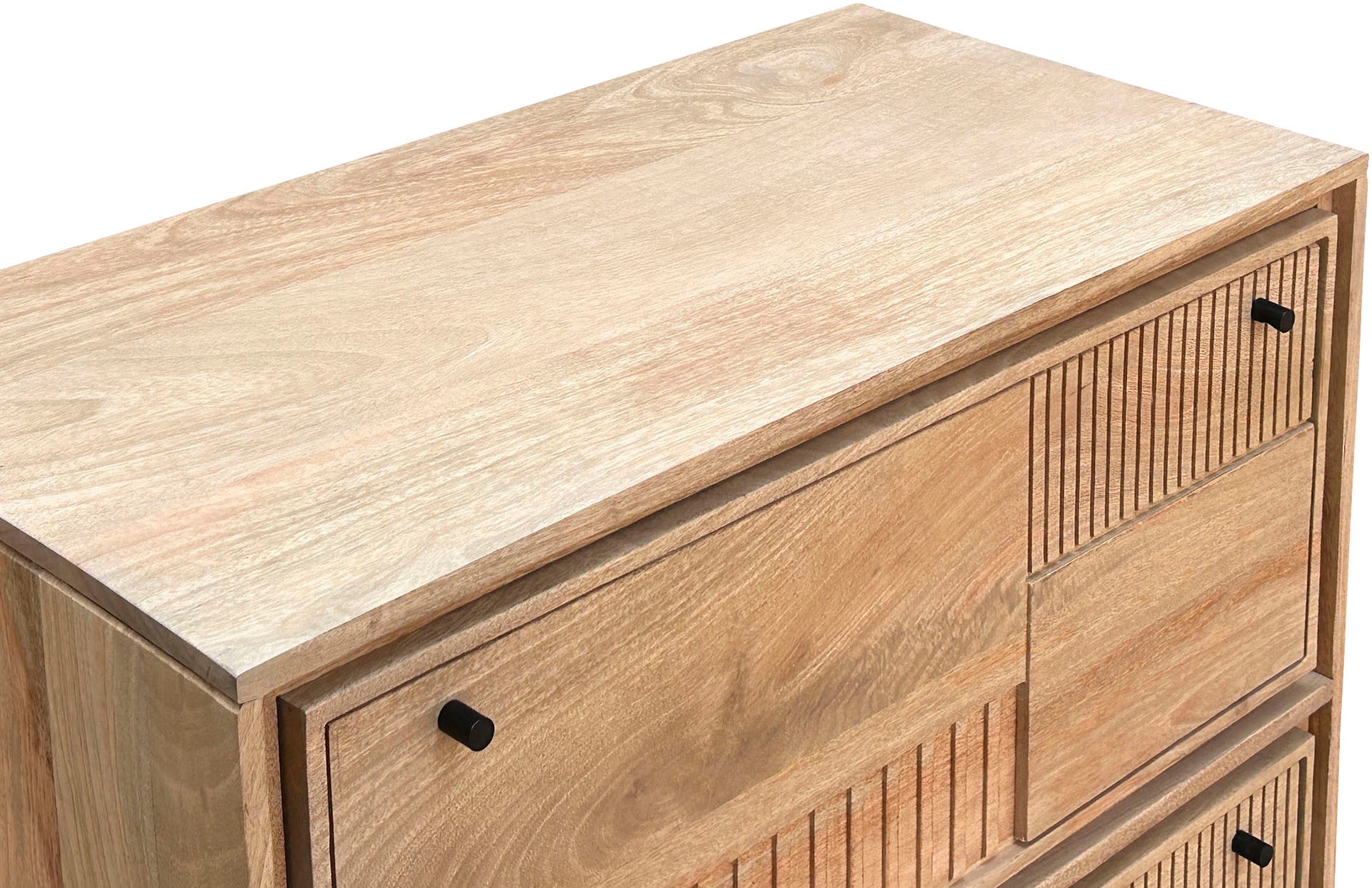 SIT Schuhschrank »Schuhkommode – Massives Holz mit Lamellen‑Front & kunstvollen Holz« 1 Stk. tlg. Massiver Schuhschrank mit Lamellen‑Front & kunstvollen Schnitzereien