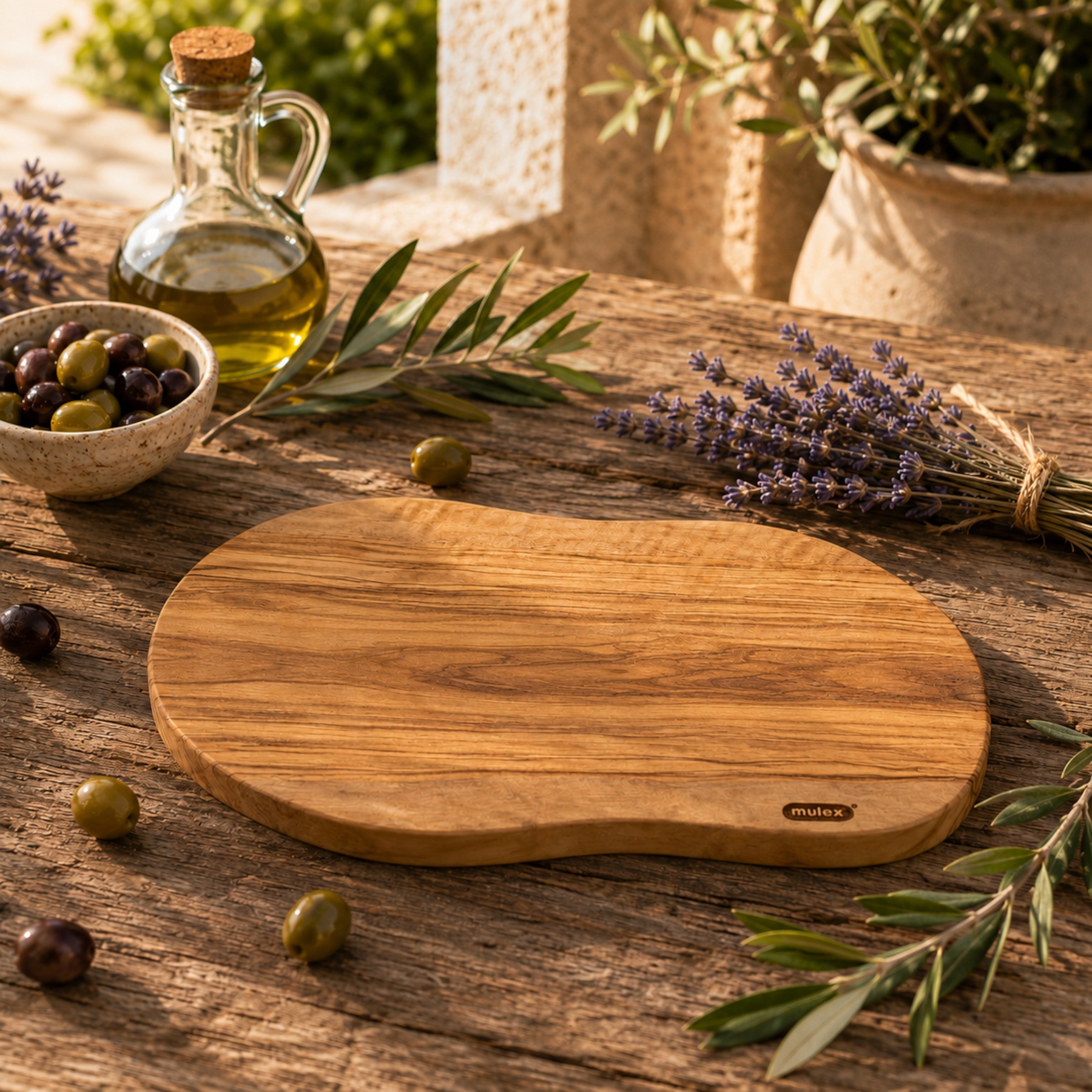 Mulex Schneidebrett »Ascona« jedes Teil ein Unikat dank der besonderen Maserung. Handmade
