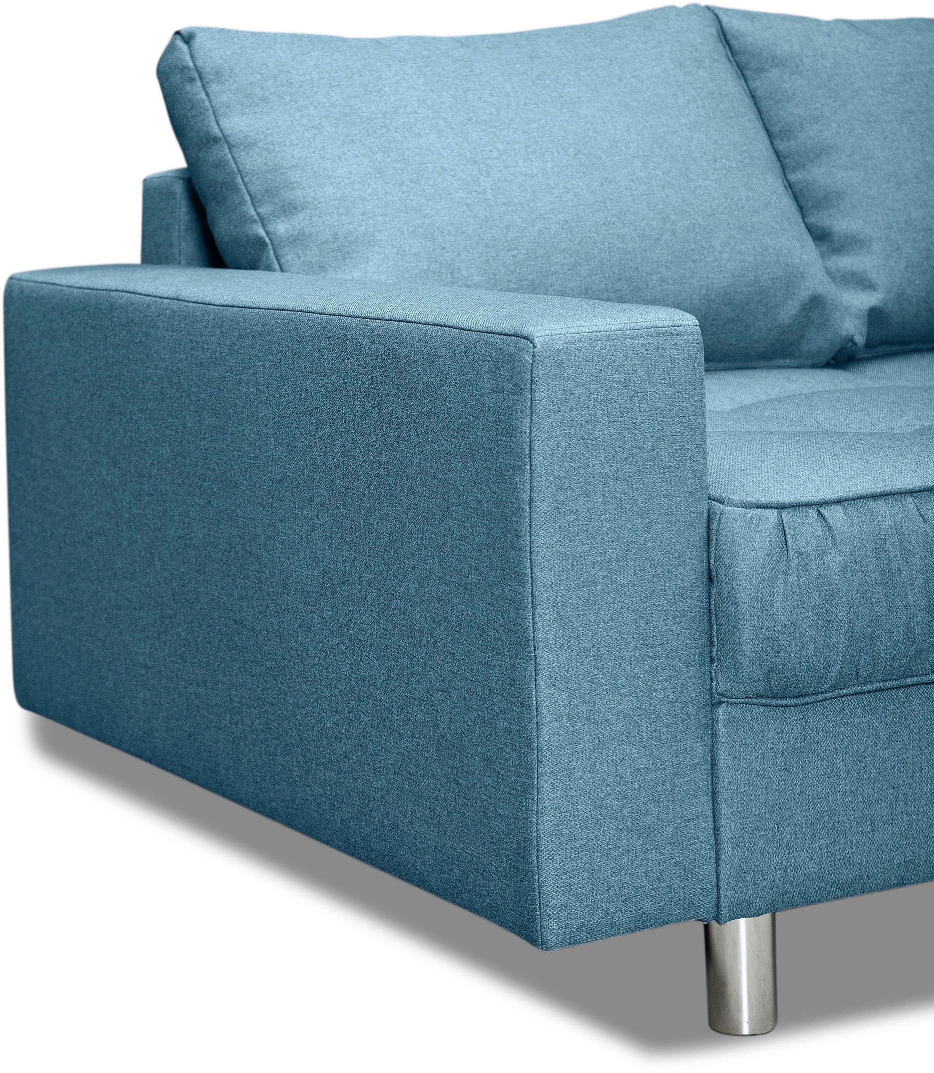 COLLECTION AB Ecksofa »Cannes L-Form«, mit Hocker, inkl. Schlaffunktion