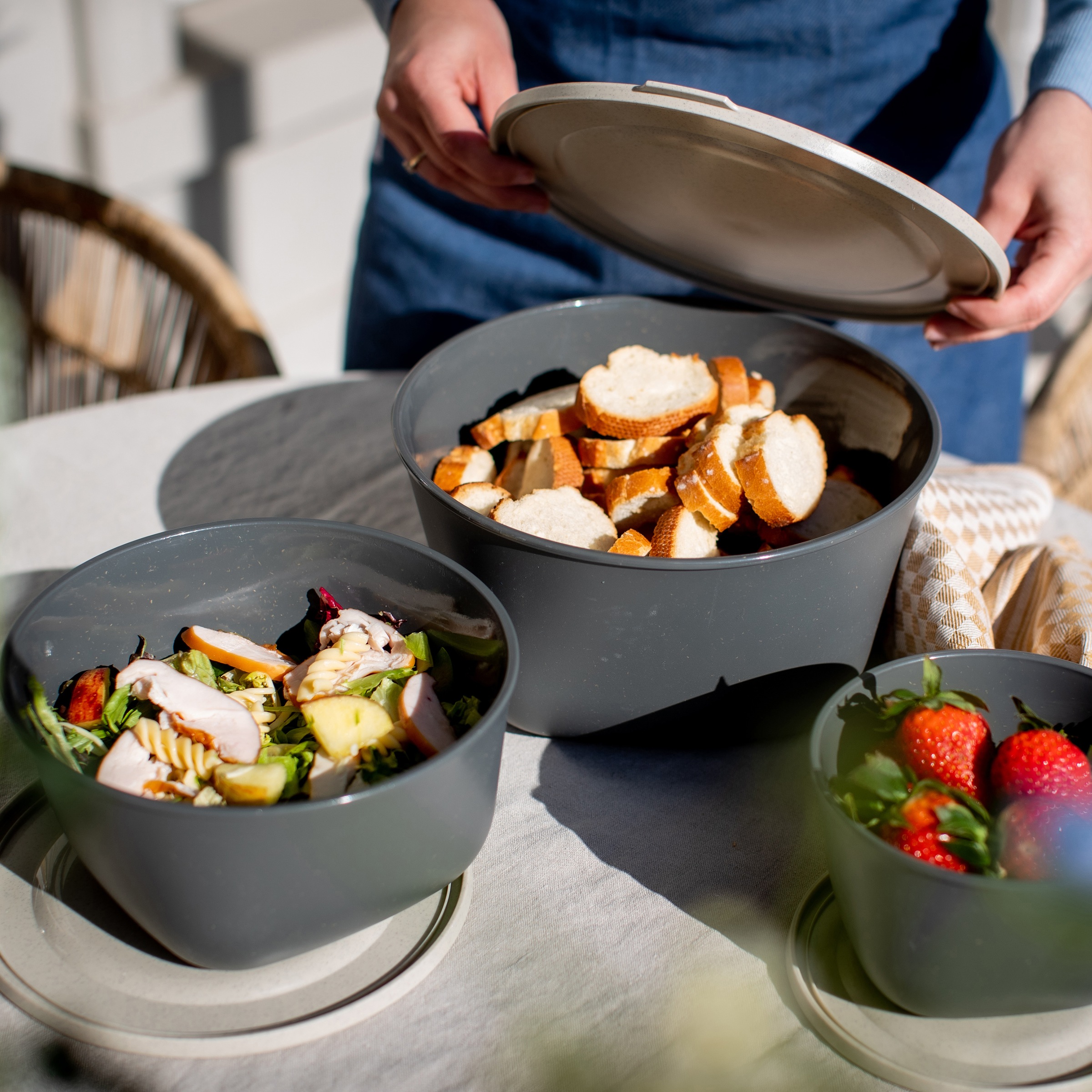 KOZIOL Frischhaltedose »CONNECT BOX 4« 1 Stk. tlg. spülmaschinengeeignet,melaminfrei,recycelbar 4L