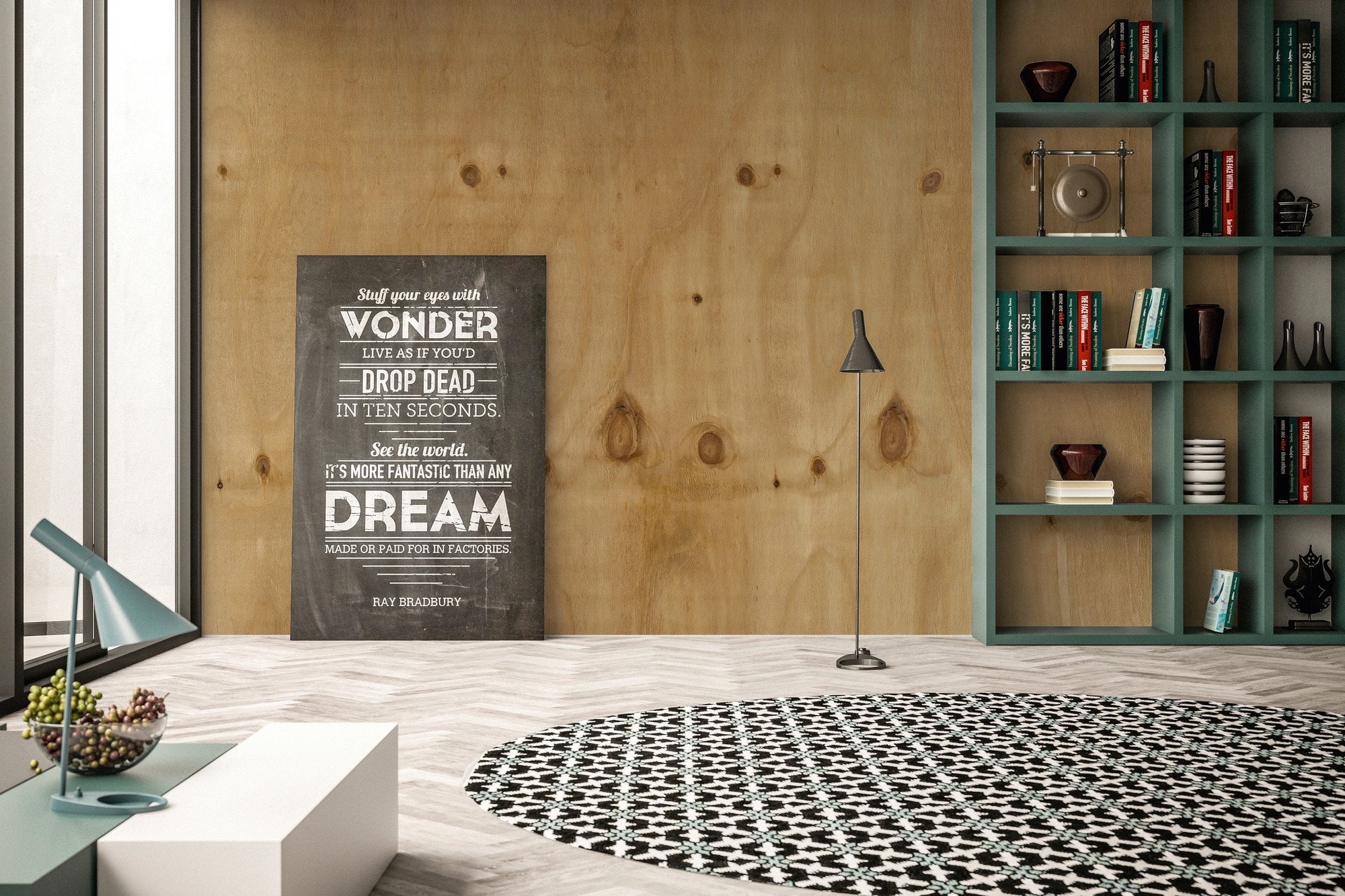 Architects Paper Fototapete »Plywood«, Vlies, Wand, Schräge