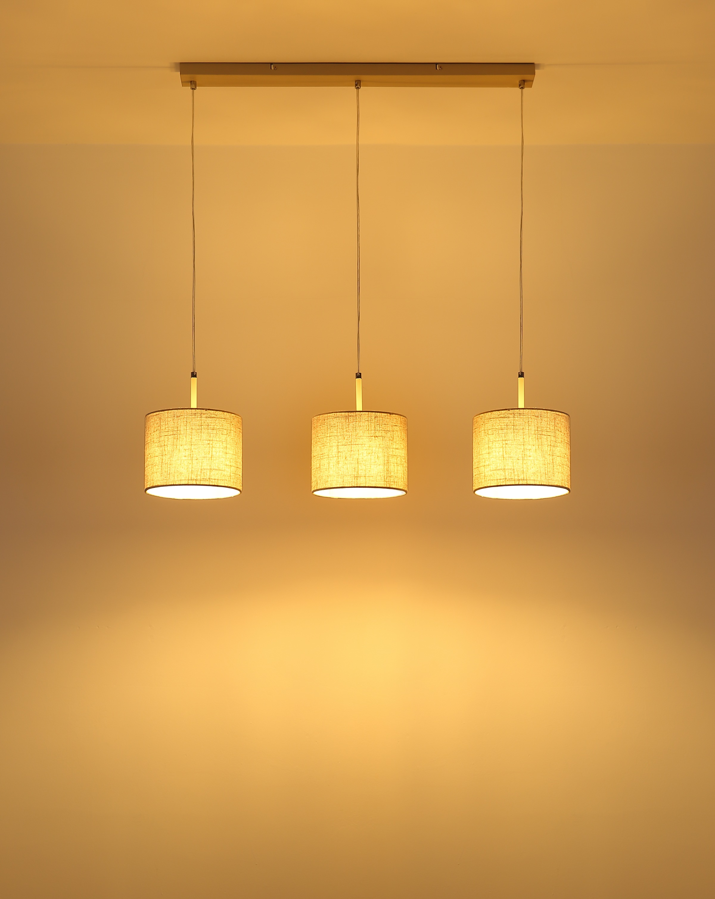 GLOBO LIGHTING Hängeleuchte »DELEON« E27 1 Stk. Moderne Wohn- & Esszimmer Hängeleuchte sandfarben