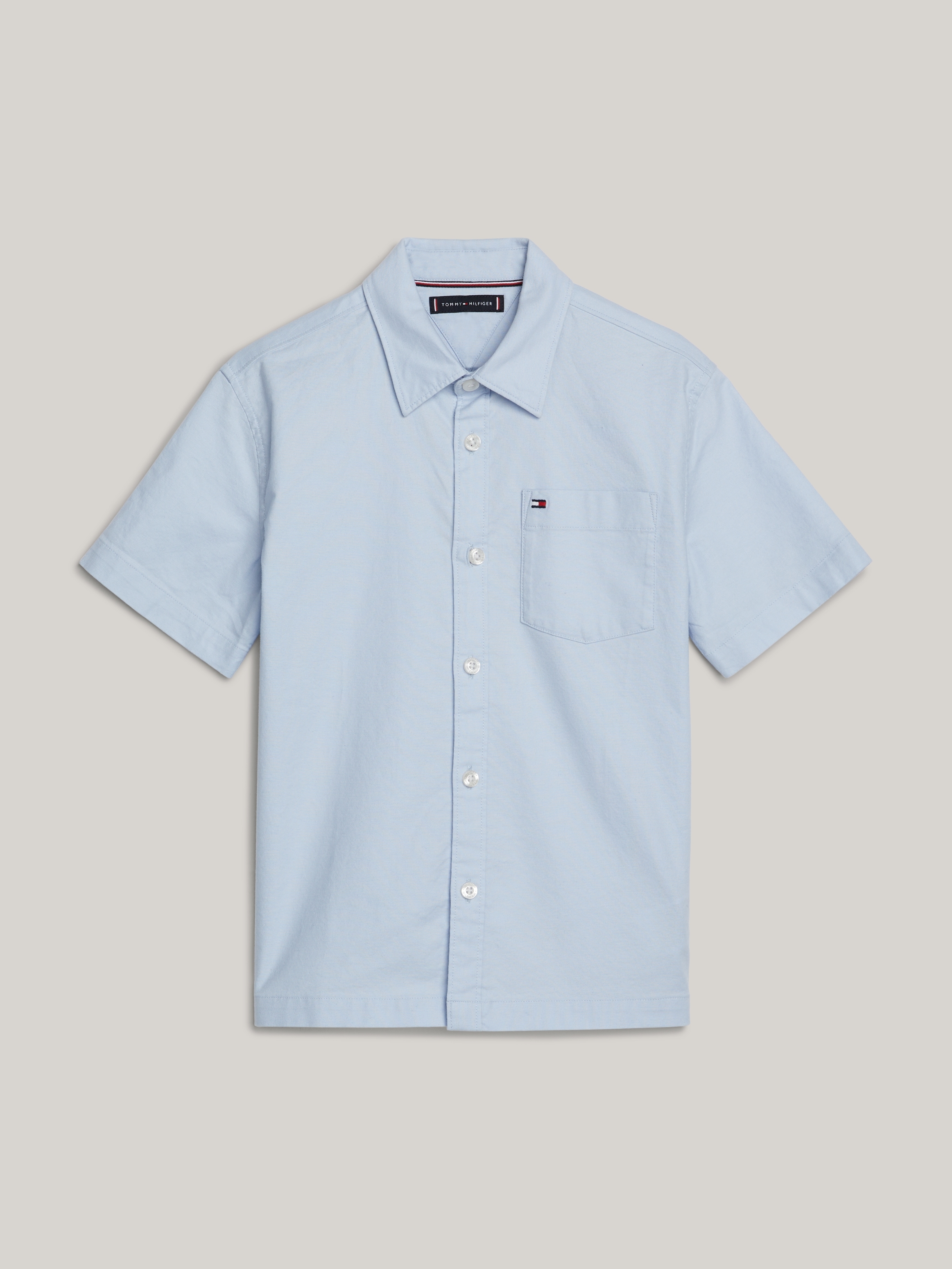 Tommy Hilfiger Kurzarmhemd »SOLID OXFORD SHIRT S/S«, Kinder bis 16 Jahre