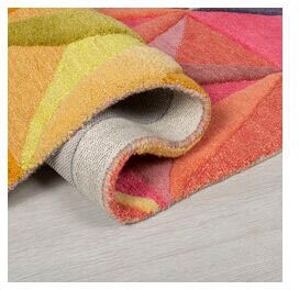 FLAIR RUGS Läufer »Reverie«, rechteckig, 10 mm Höhe, aus Naturfaser, 100% Wolle, mehrfarbig, geometrisches Muster, Läufer