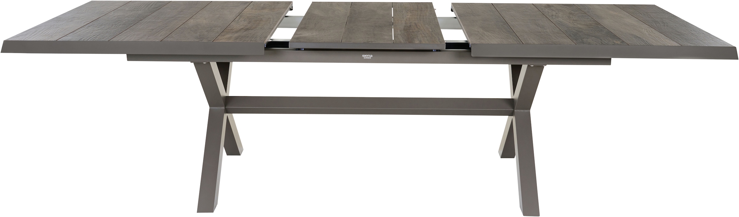 Siena Garden Garten-Essgruppe »»Corido Move« mit Sincro Ausziehtisch« Set, inkl. Kissen und Move-Funktion, 9 Stk. tlg. 4x Sessel, AZ-Tisch: 100x 200-260x 77 cm