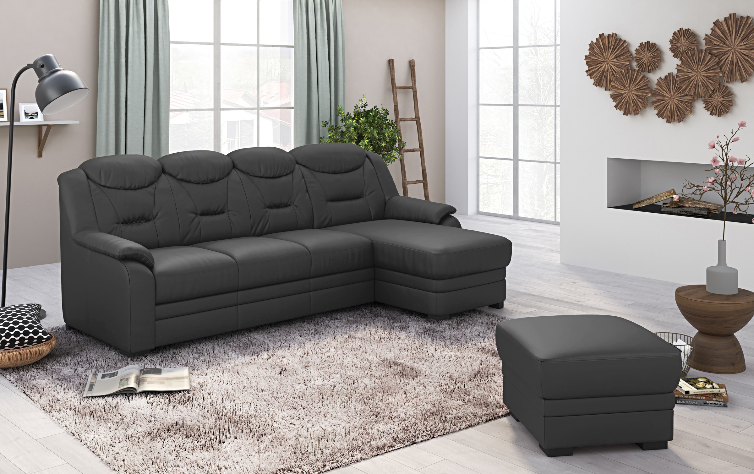 COTTA Ecksofa »Marcus L-Form«, wahlweise mit Bettfunktion