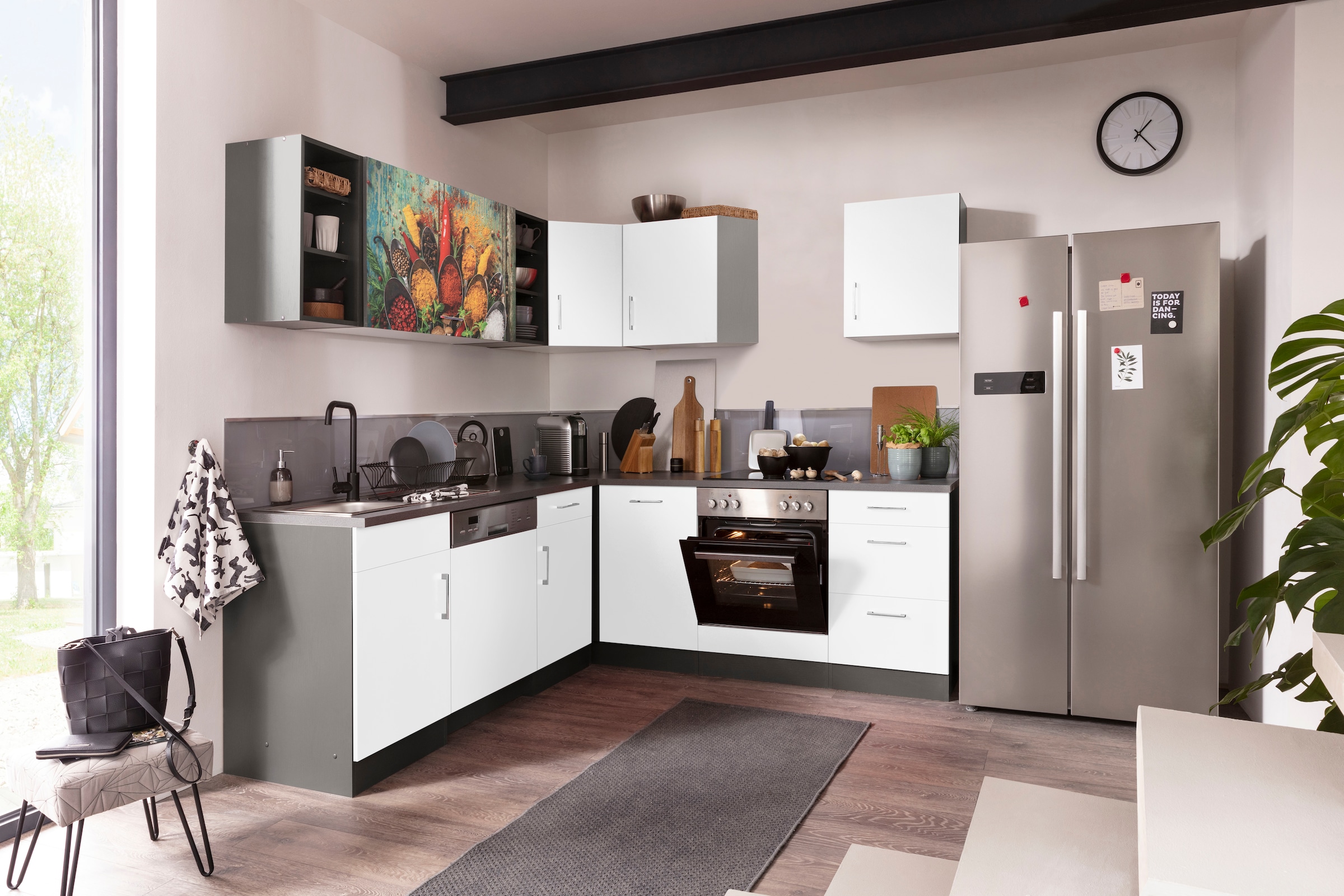 KOCHSTATION Küchenzeile »KS-Paris – Küchen mit einzigartigen Fotomotiven au günstig online kaufen