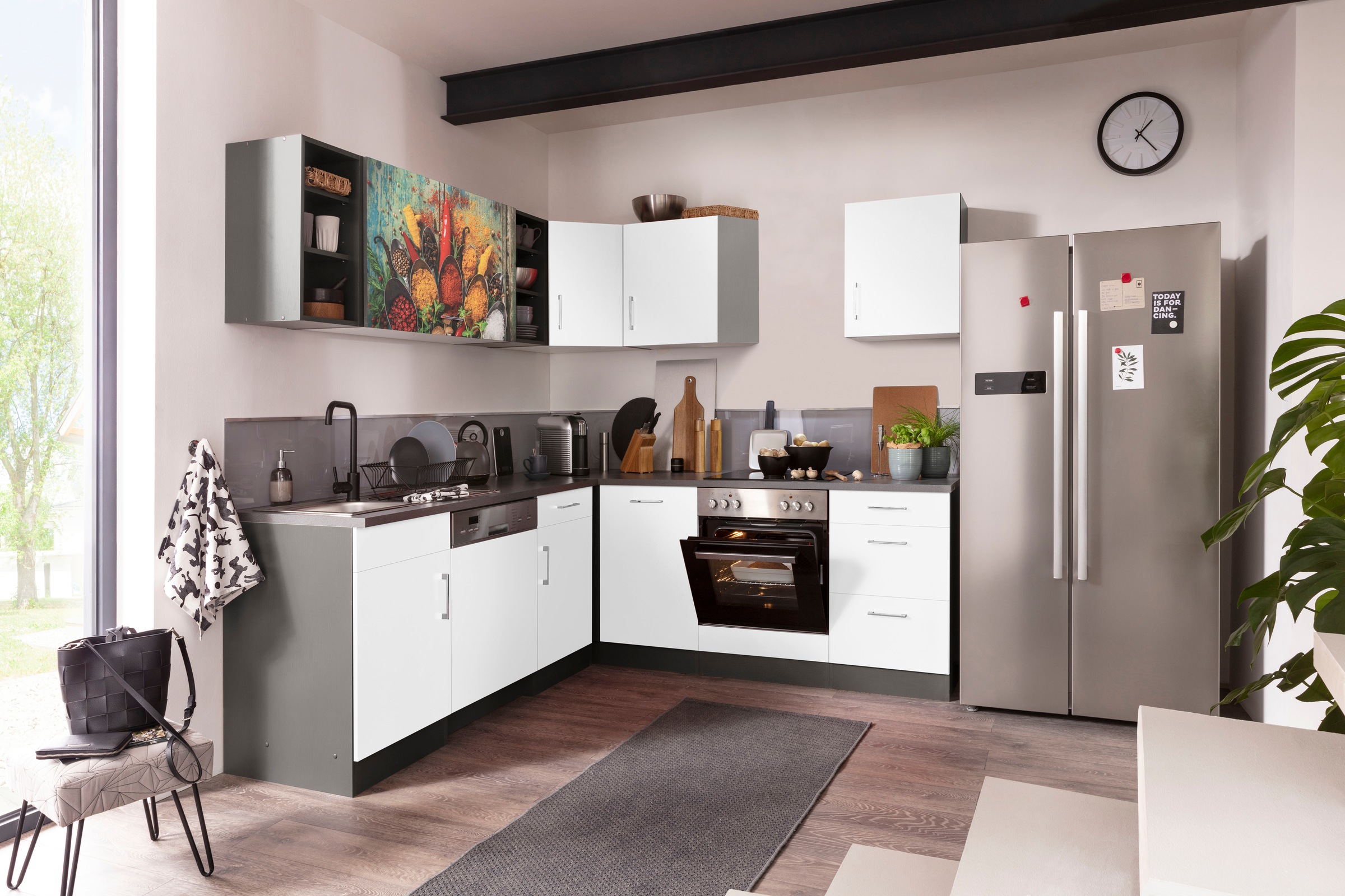 KOCHSTATION Küchenzeile »KS-Paris – Küchen mit einzigartigen Fotomotiven au günstig online kaufen