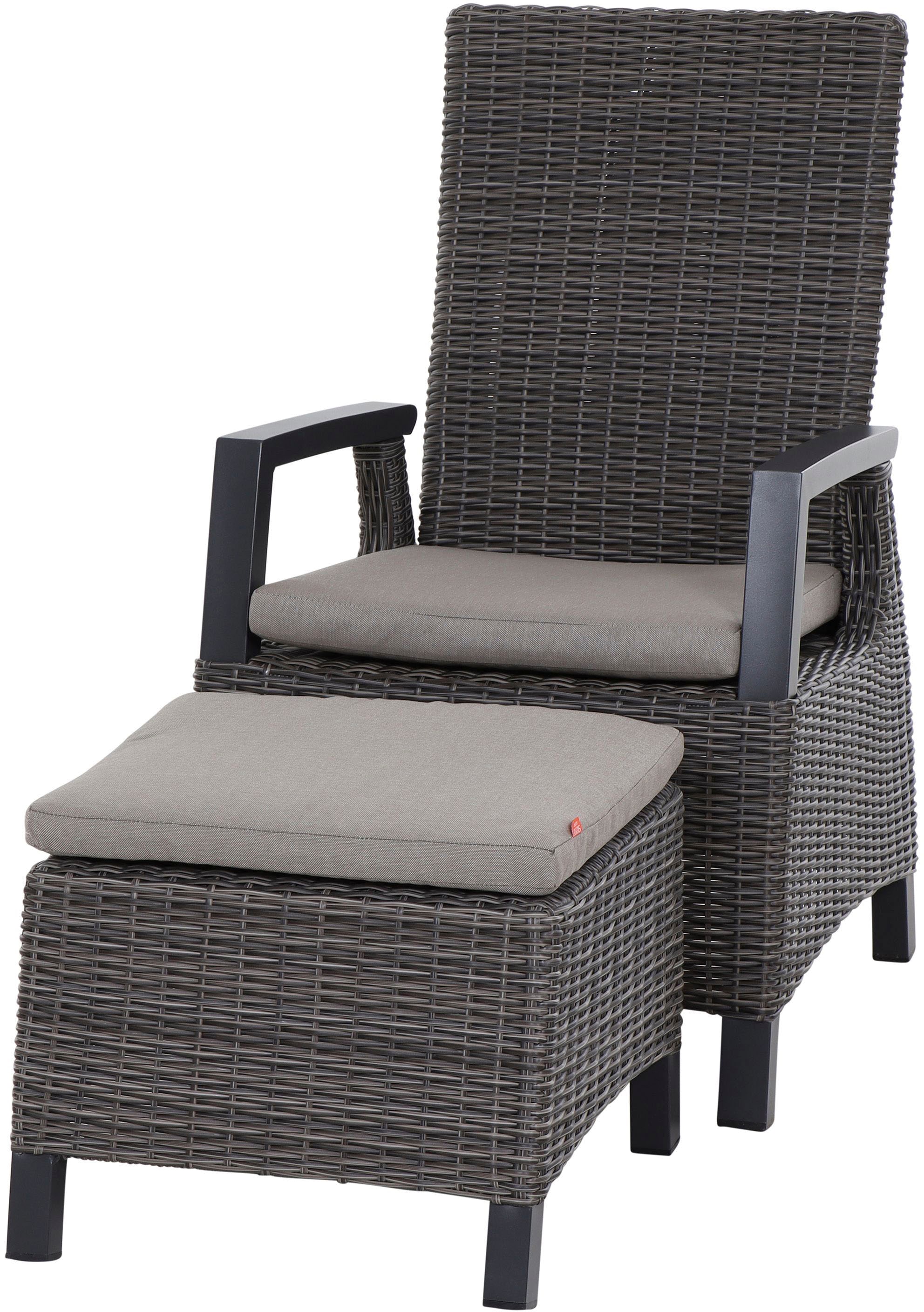 Siena Garden Garten-Essgruppe »Corido«, (Set, 13 tlg.), bestehend aus 6 Sesseln, 6 Kissen und 1 Tisch