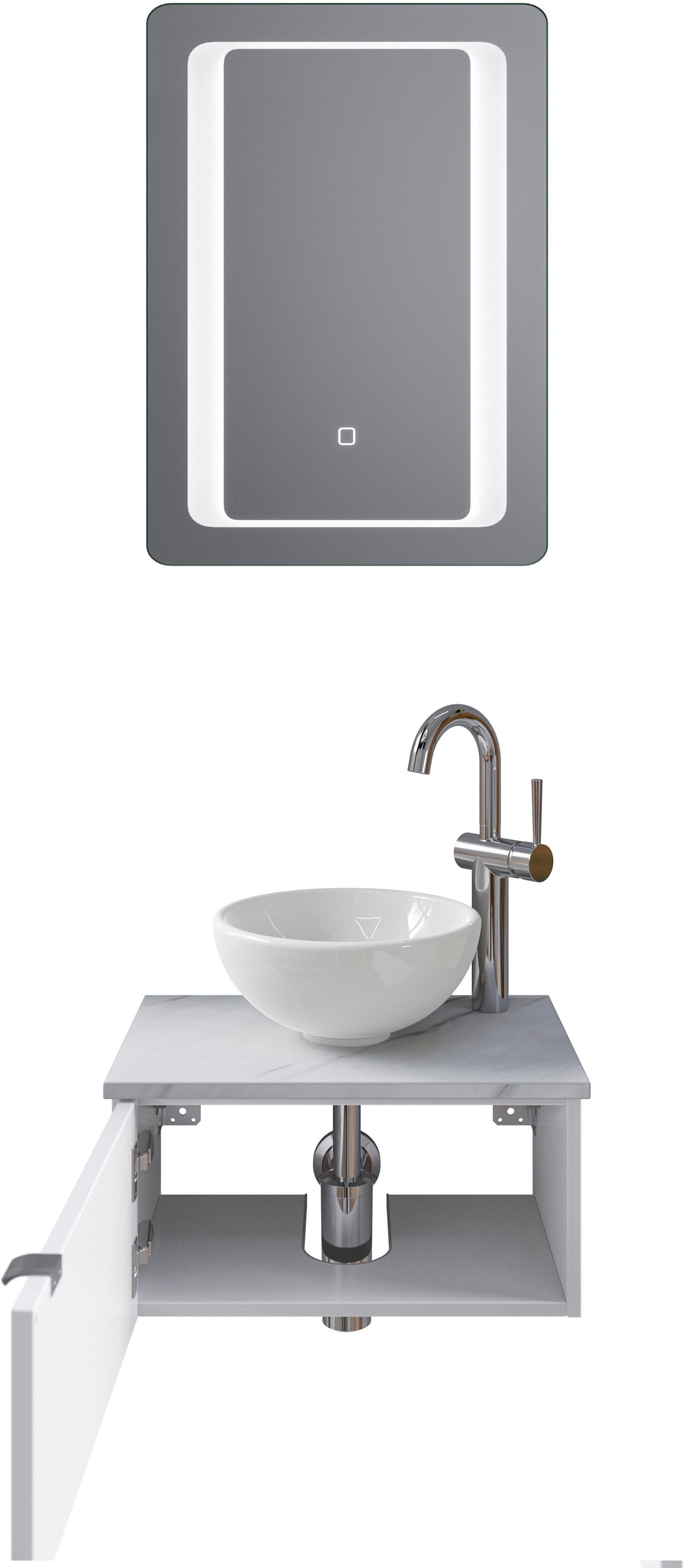 Saphir Badmöbel-Set »Serie 6915«, (4 St.), Gäste-Bad, 51 cm breit, mit LED- günstig online kaufen