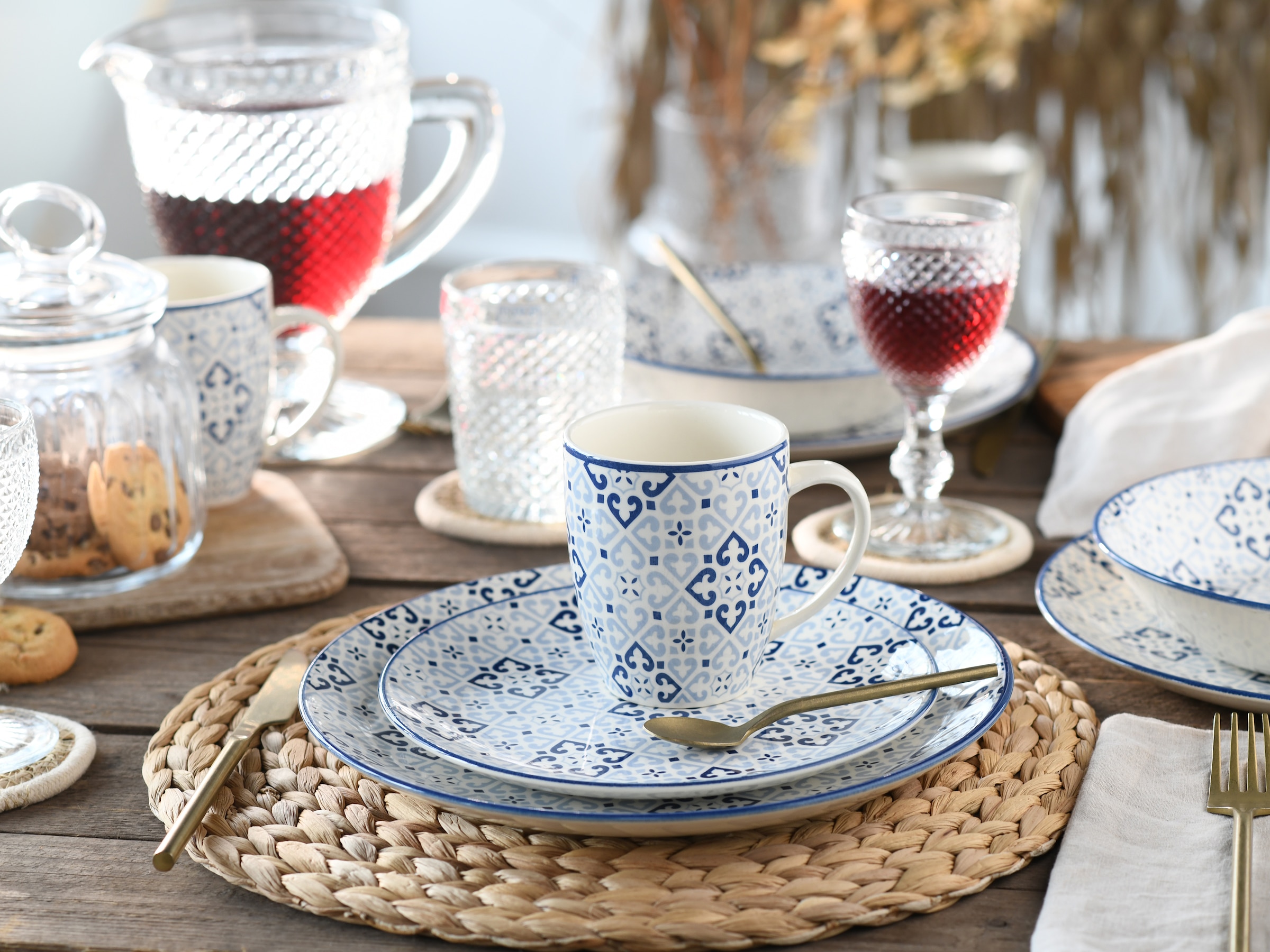 CreaTable Kombiservice »Yara«, (Set, 16 tlg.), orientalisch mediterraner Stil