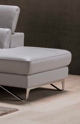 Egoitaliano Ottomane »Princess, elegantes Designsofa mit erstklassigem Sitzkomfort,«, inkl. verstellbarem Kopfteil und edle Designmetallfüße