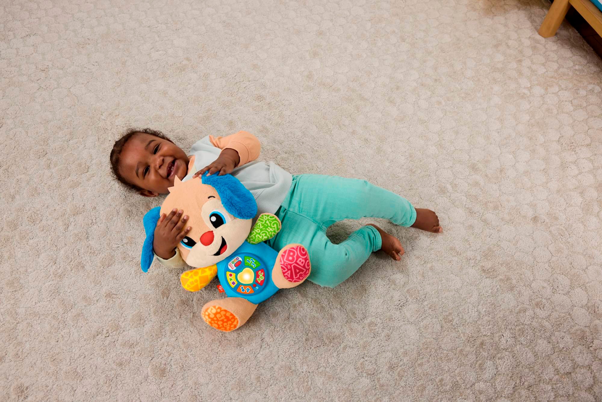 Fisher-Price® Kuscheltier »Lernspaß Hündchen (D, F, E, I, DU)«, mit Licht- und Soundeffekten
