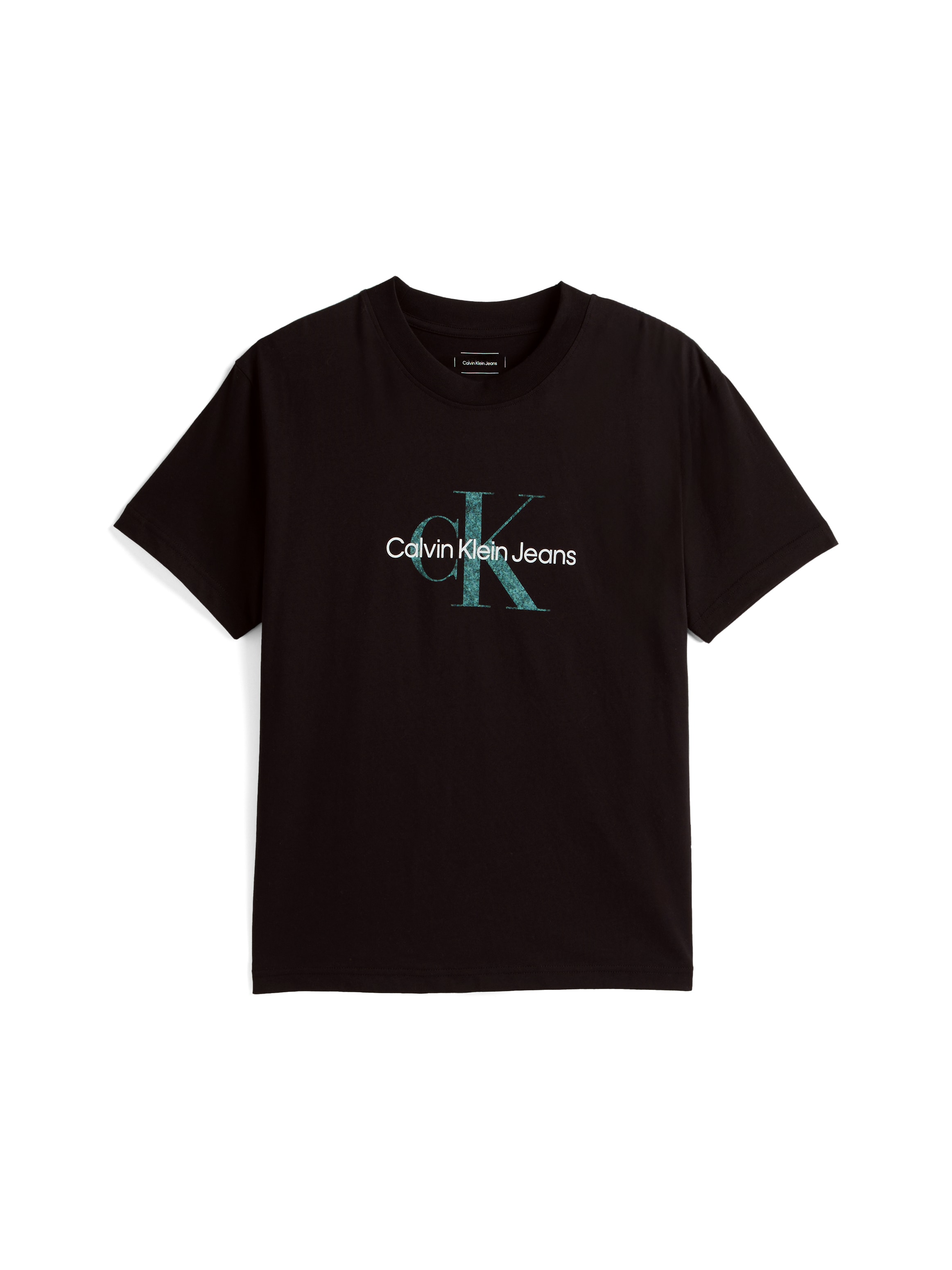 Calvin Klein Jeans Rundhalsshirt »TEXTURED MONOLOGO TEE«, Logodruck