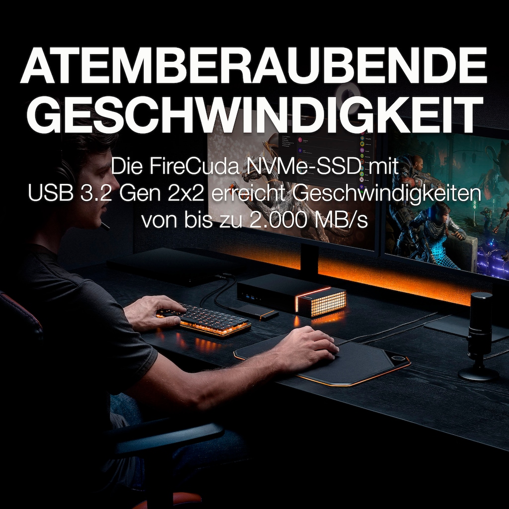 Seagate externe Gaming-SSD »FireCuda Gaming SSD«, Anschluss USB 3.2