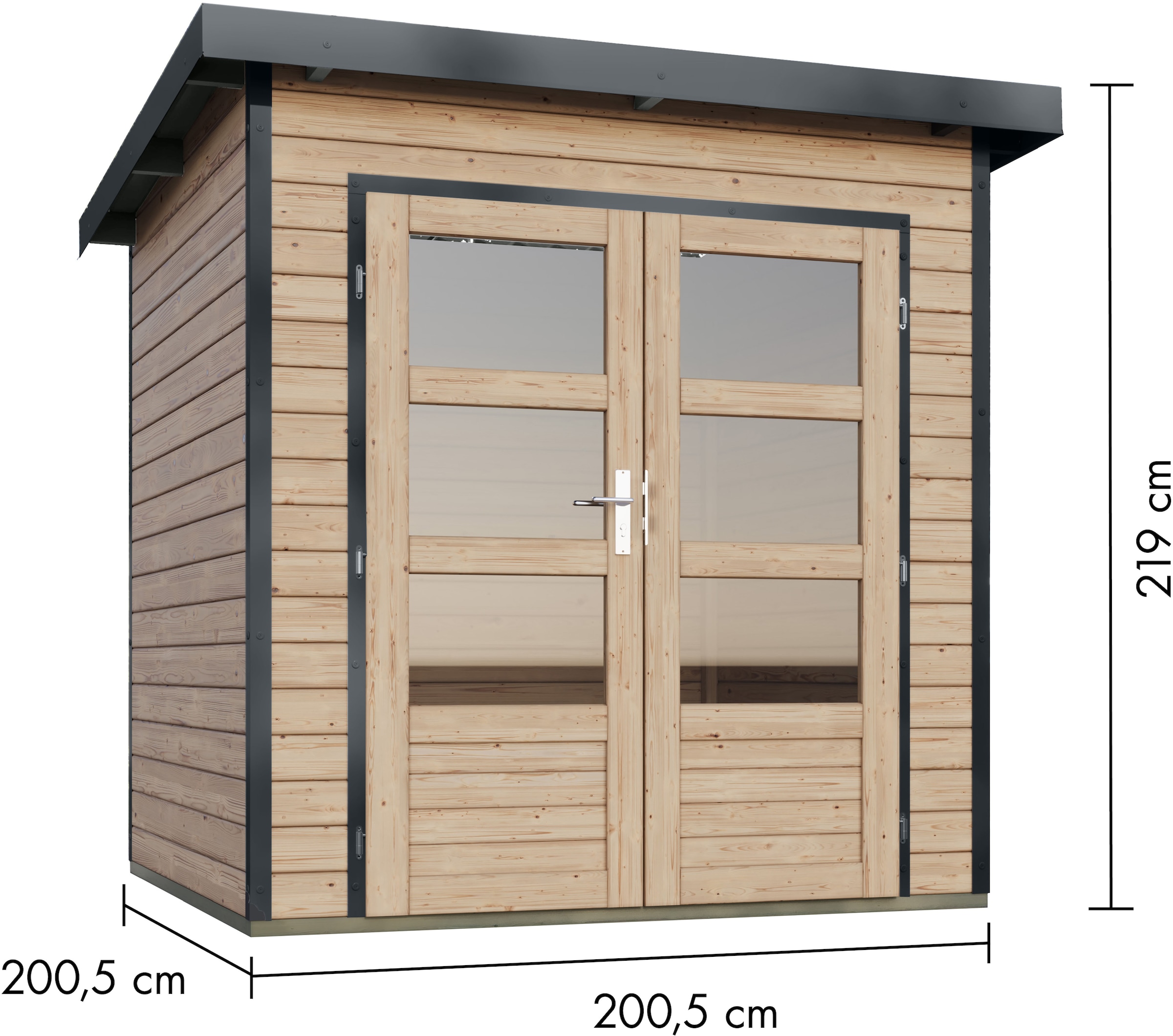 Karibu Gartenhaus »Plutino 1, in verschiedenen Farben«