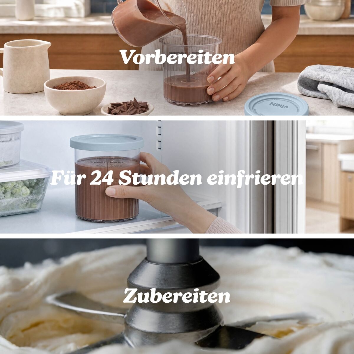 NINJA Eismaschine »NC601EU Ninja CREAMi XL 11-in-1 Ice Cream Maker – Navy« 1,42 l 800 W