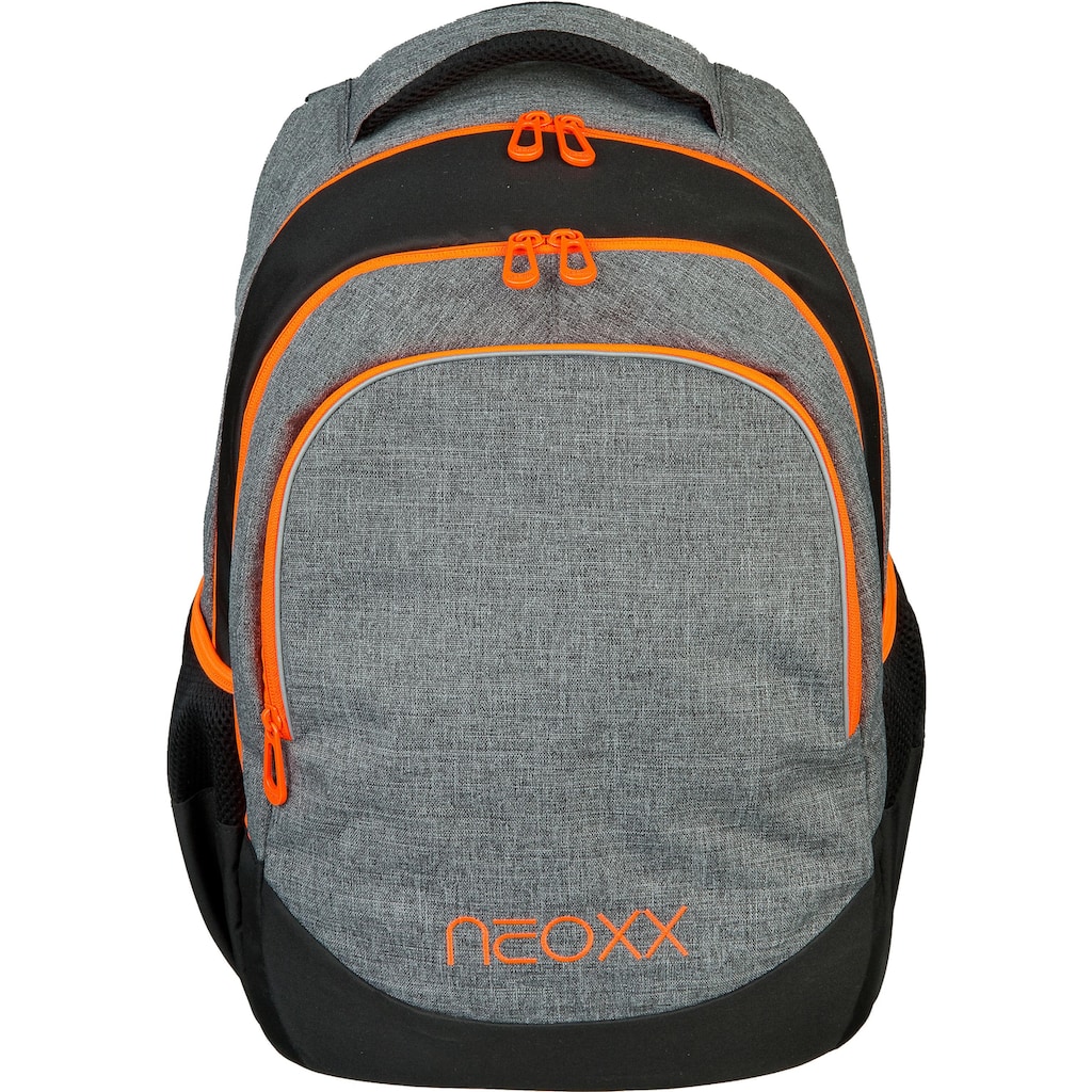 neoxx Schulrucksack »Fly, Stay orange«, Reflektionsnaht