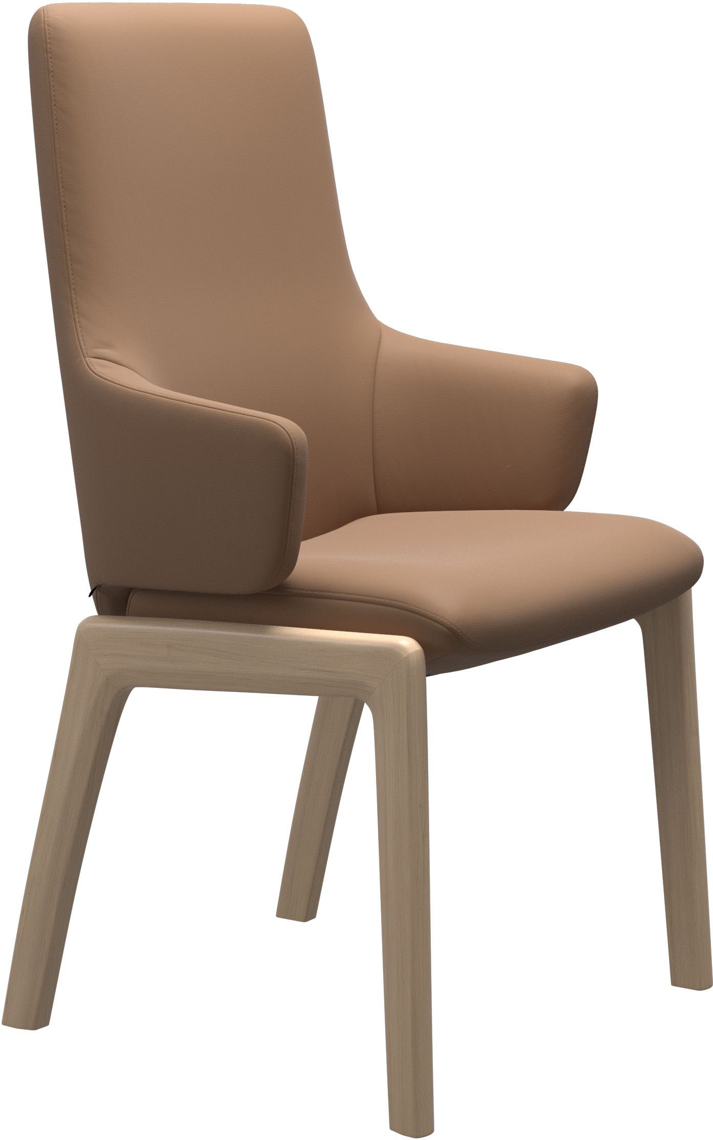 Stressless® Polsterstuhl »Laurel«, Leder BATICK, High Back mit Armlehne, Größe L, mit abgerundeten Beinen in Walnuss