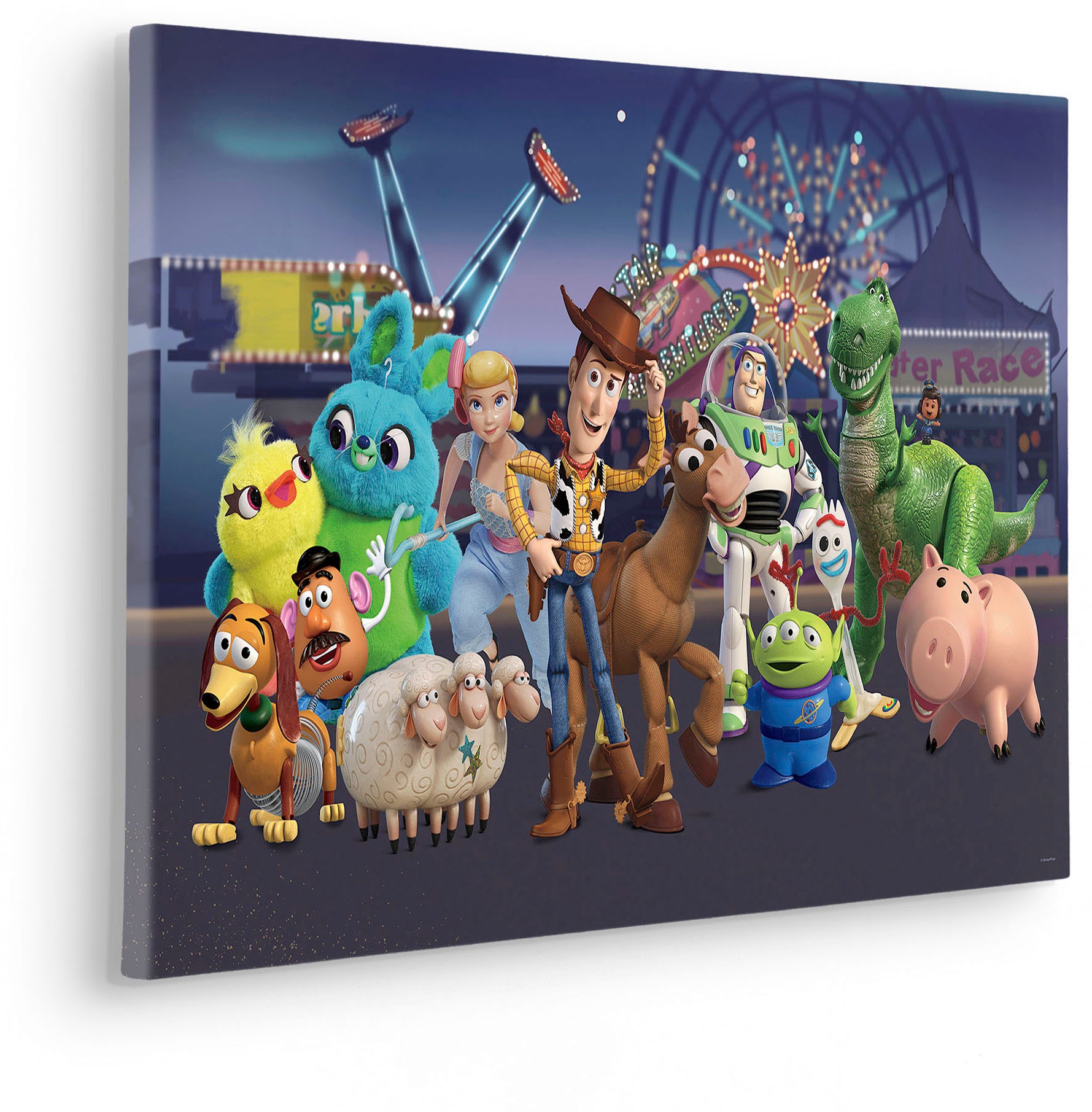 Komar Leinwandbild »Toy Story The Greatest Team - Größe 60 x 40 cm«, Disney, (1 St., 60 x 40 cm (Breite x Höhe), Keilrahmenbild mit Echtholzrahmen, Kinderzimmer