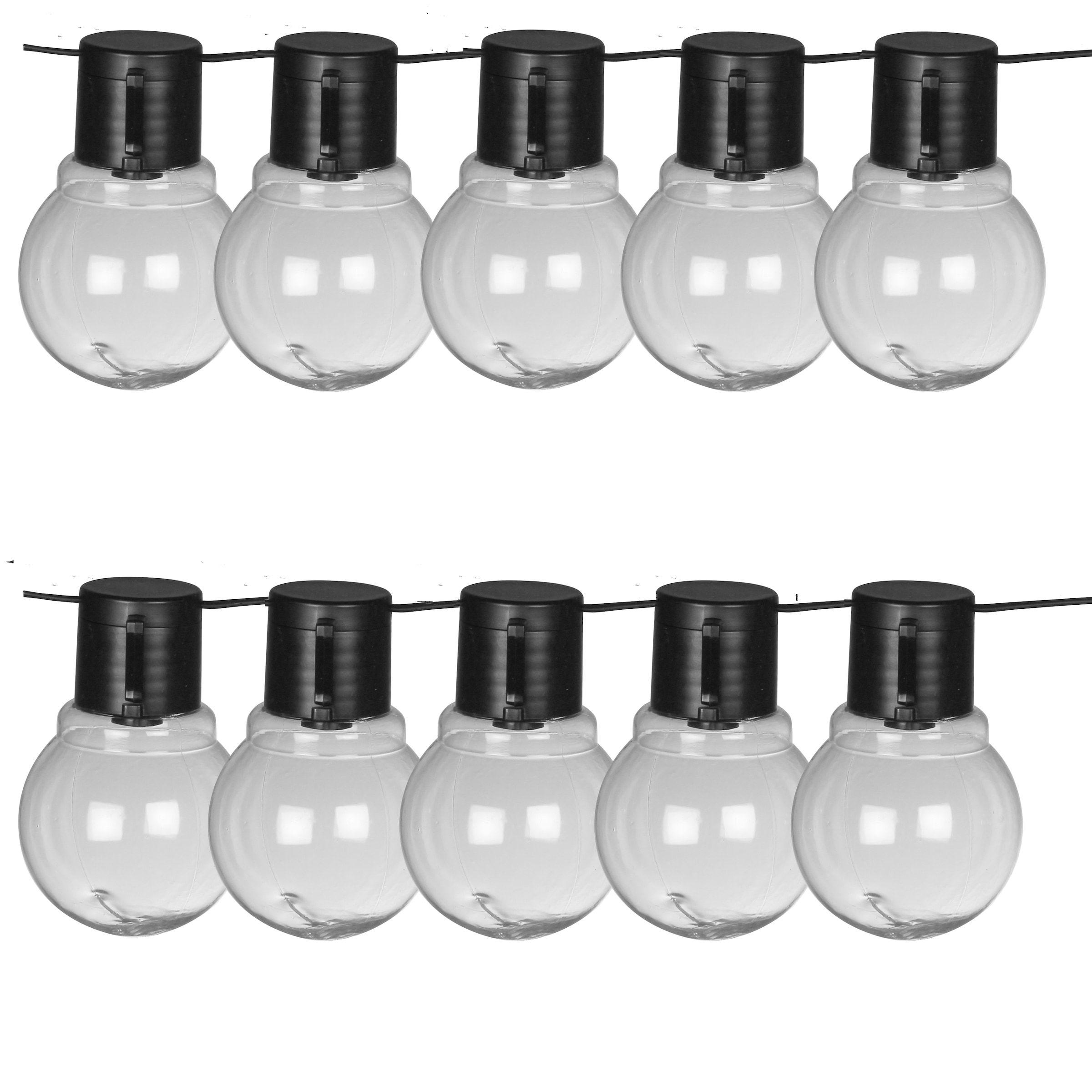 LUXFORM Lichterkette »Solar-Lichterkette Menorca Partybeleuchtung 10xLED«, aus Kunststoff...