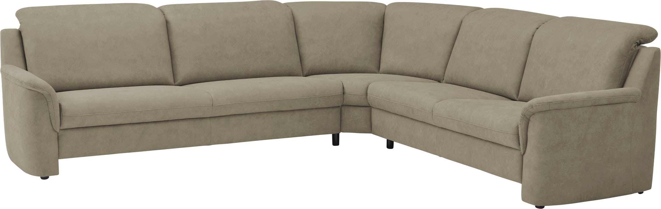 VILLA BECK Ecksofa »Garda L-Form«, (4 St.), inklusive Kopfteilverstellung, günstig online kaufen