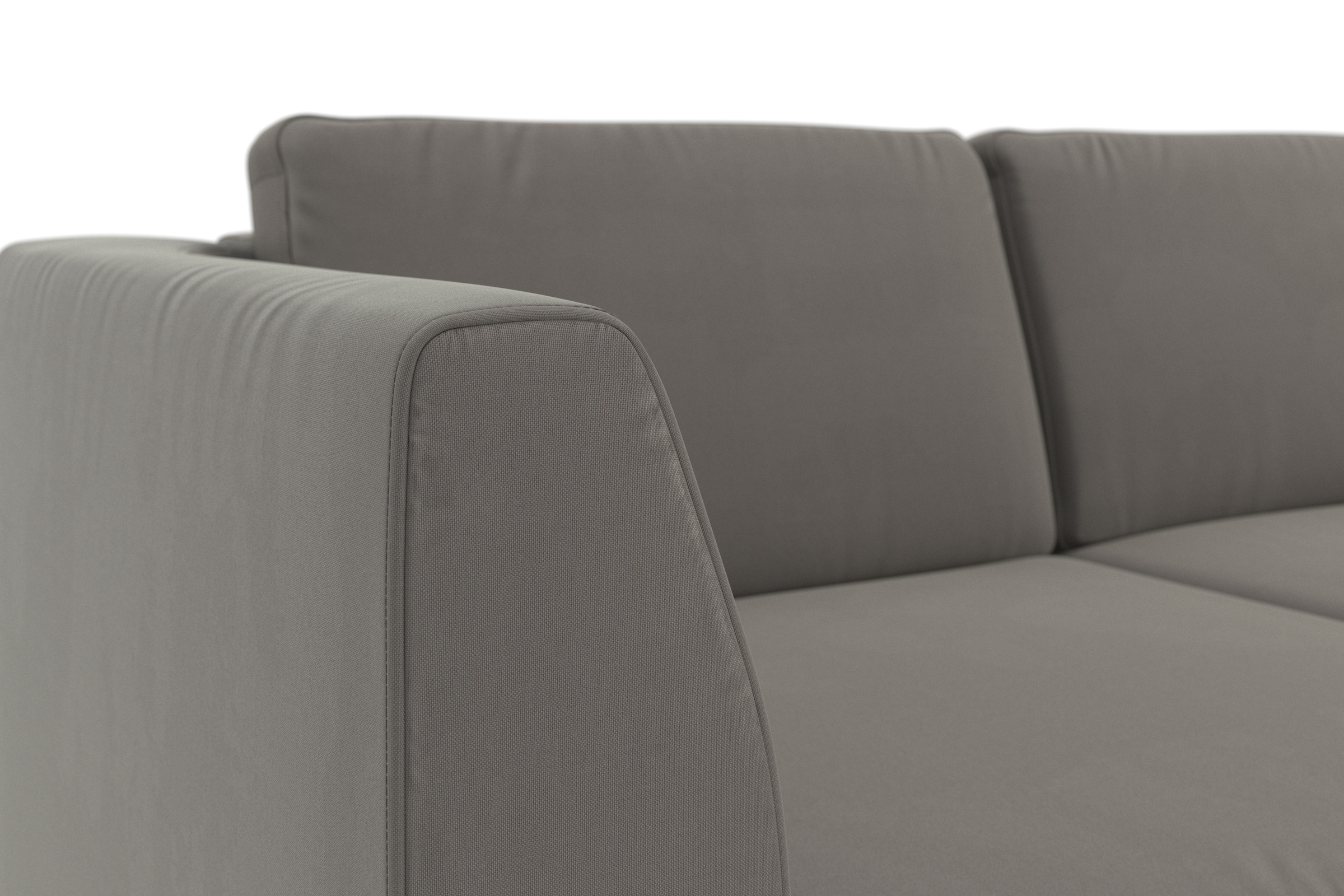 sit&more Ecksofa »Olsen L-Form«, inklusive Sitztiefenverstellung, wahlweise mit Bettfunktion, 15cm hoch