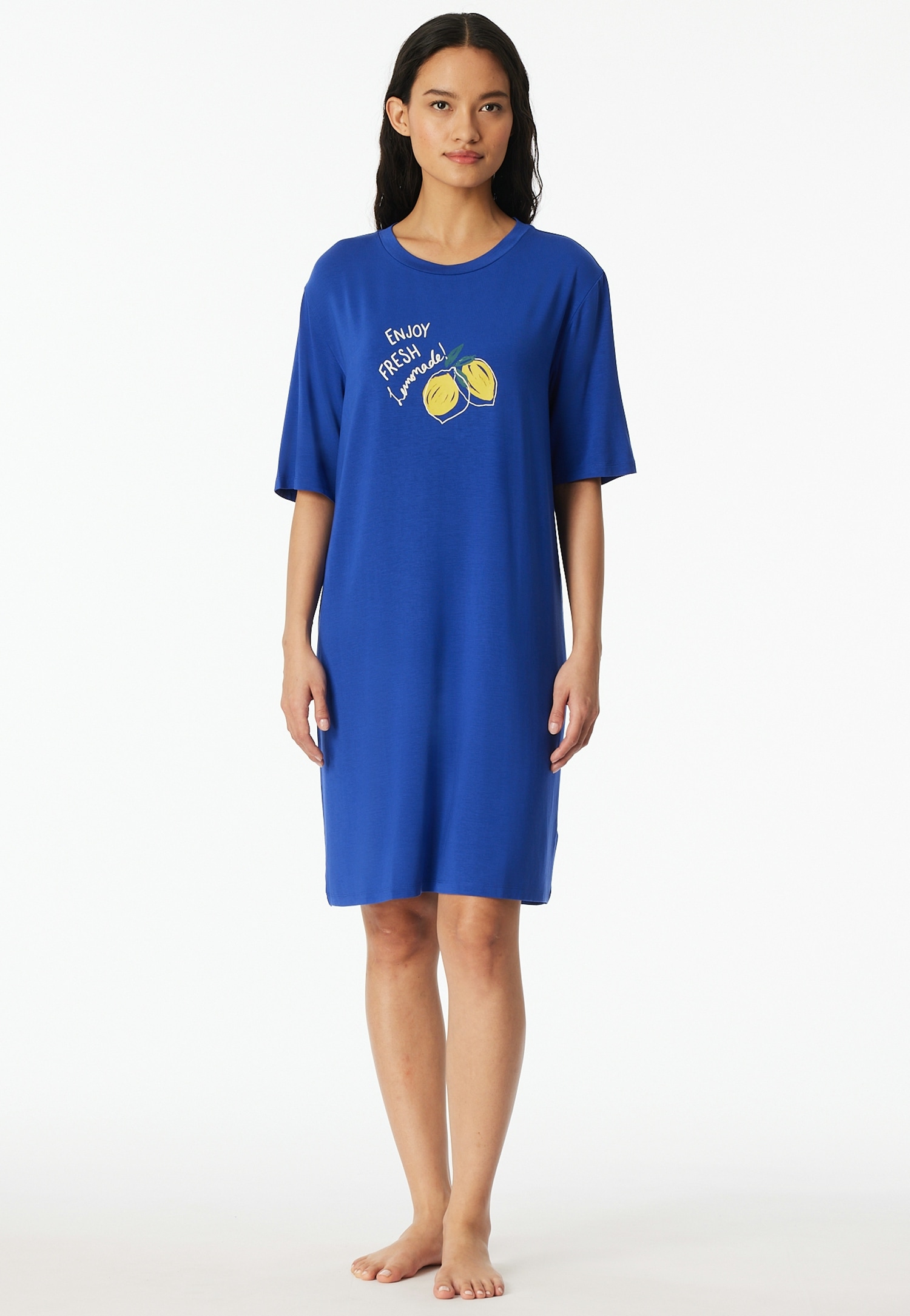 Schiesser Nachthemd »Casual Fashion« Gesamtlänge ca. 90 cm, in fließender Single-Jersey Qualtiät