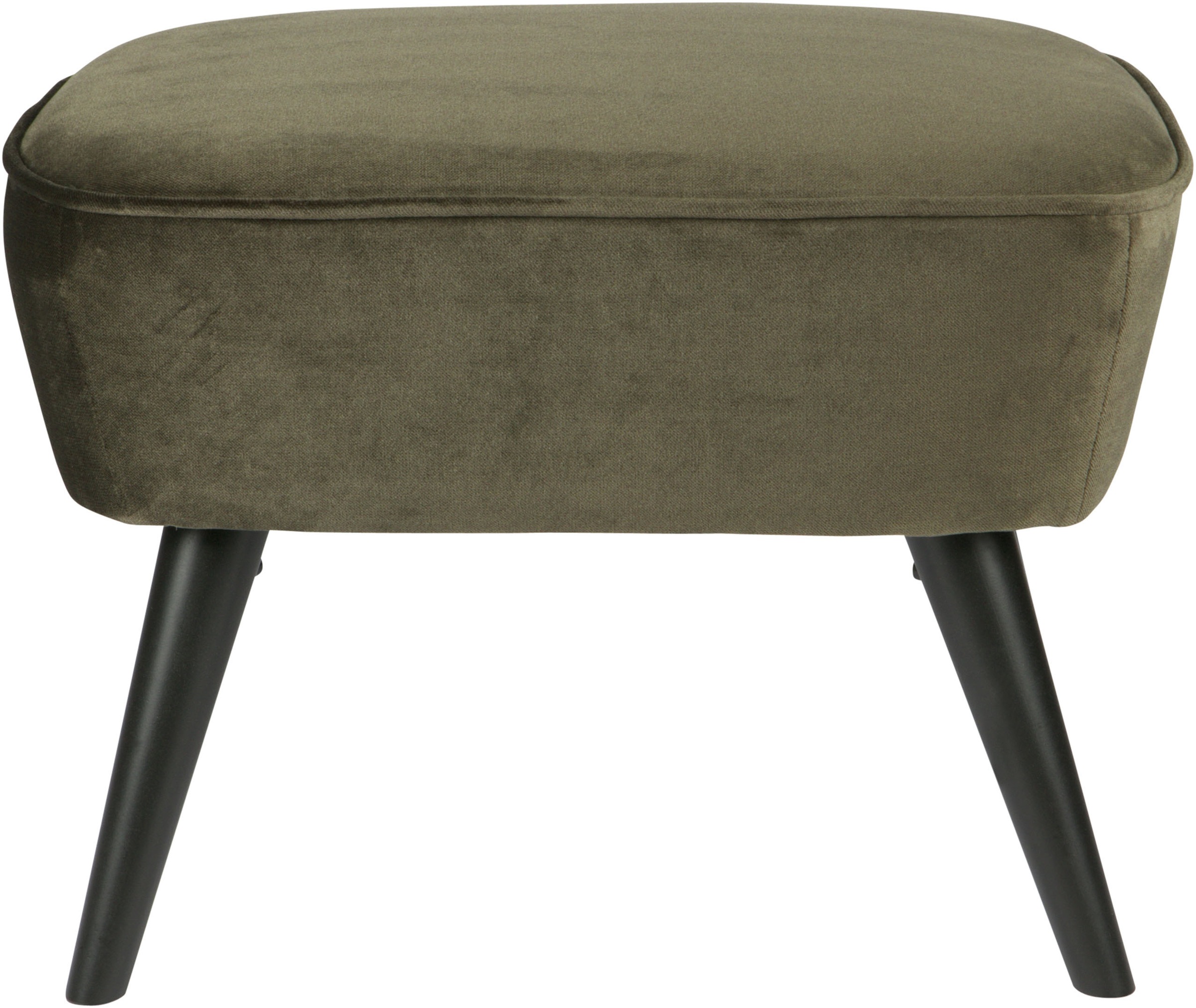 WOOOD Hocker »Sara«, mit Samtstoff gepolstert, rechteckige Form, H 41 cm x günstig online kaufen
