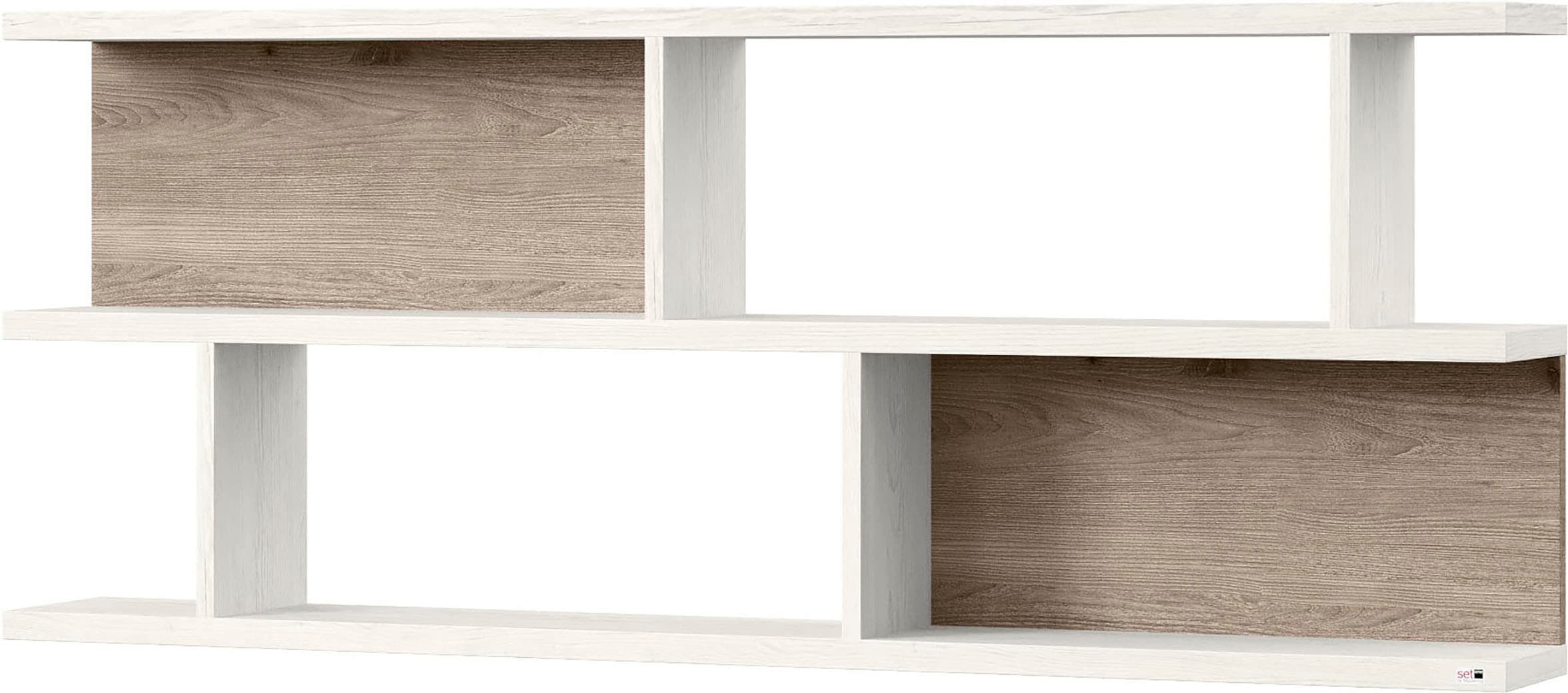 set one by Musterring Wandregal »York« Typ 43, mit 3 Ablageböden, 3 Farben, günstig online kaufen