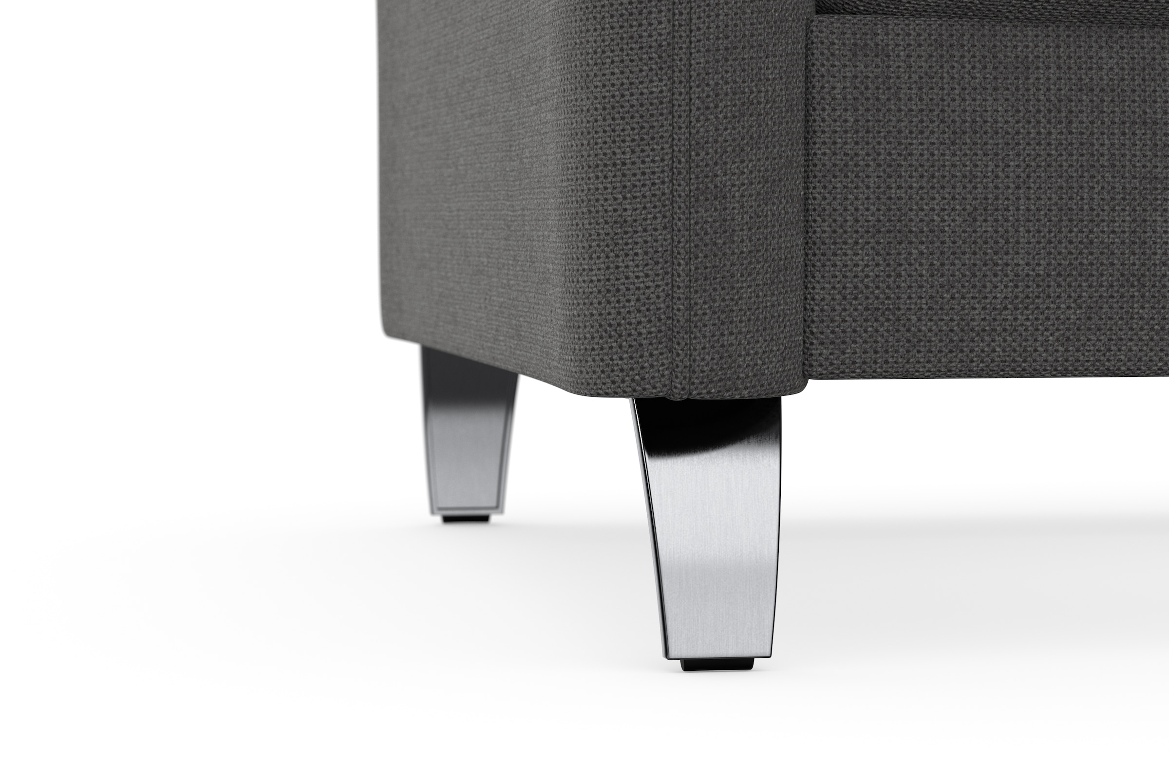 sit&more Ecksofa »Grenoble L-Form mit Federkern«, wahlweise mit Bettfunktion, Bettkasten, Arm- und Kopfteilverstellung