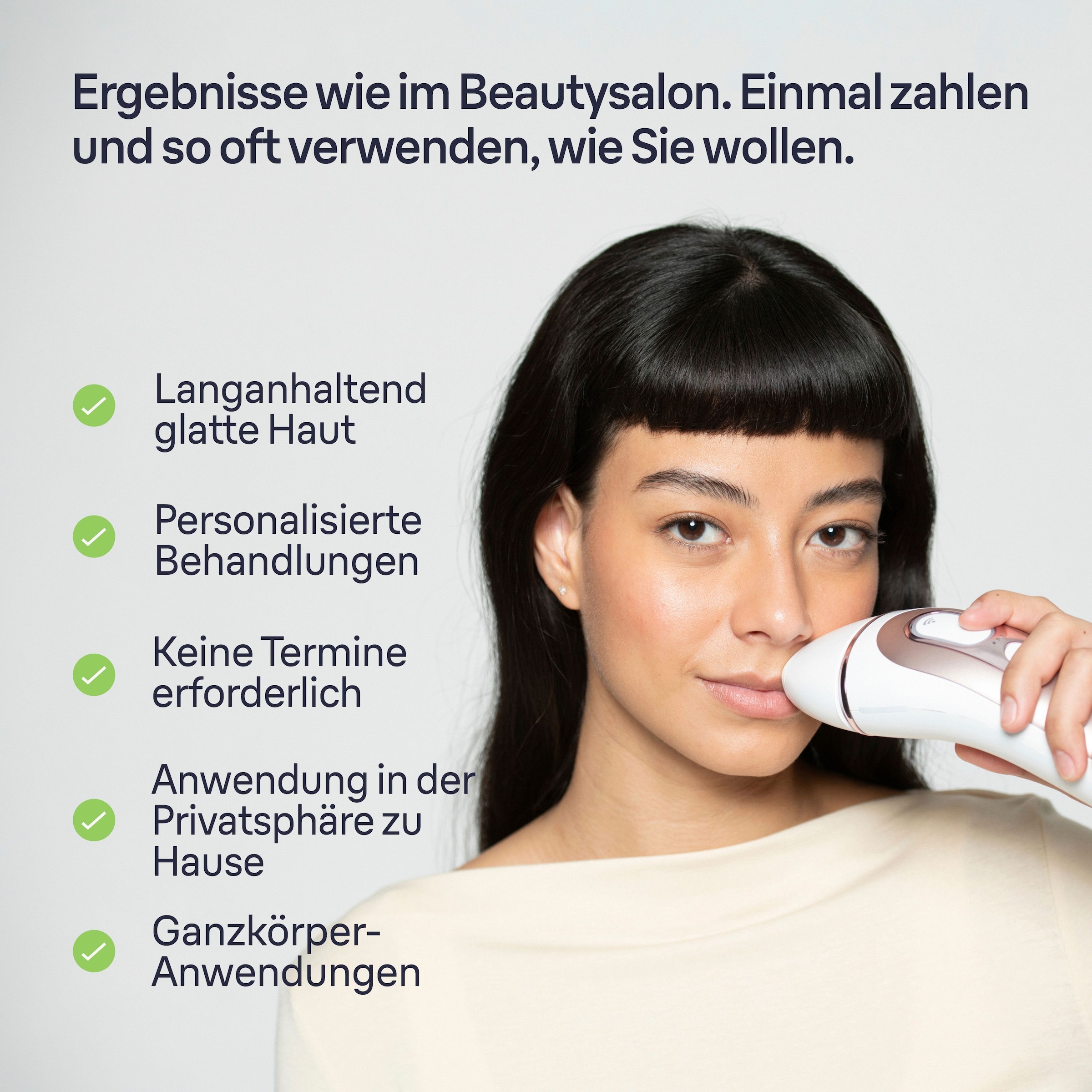 Braun IPL-Haarentferner »Smart Skin i·expert PL7387«, 4 Aufsätze für Gesicht & Körper, Venus Rasierer & Aufbewahrungsbox