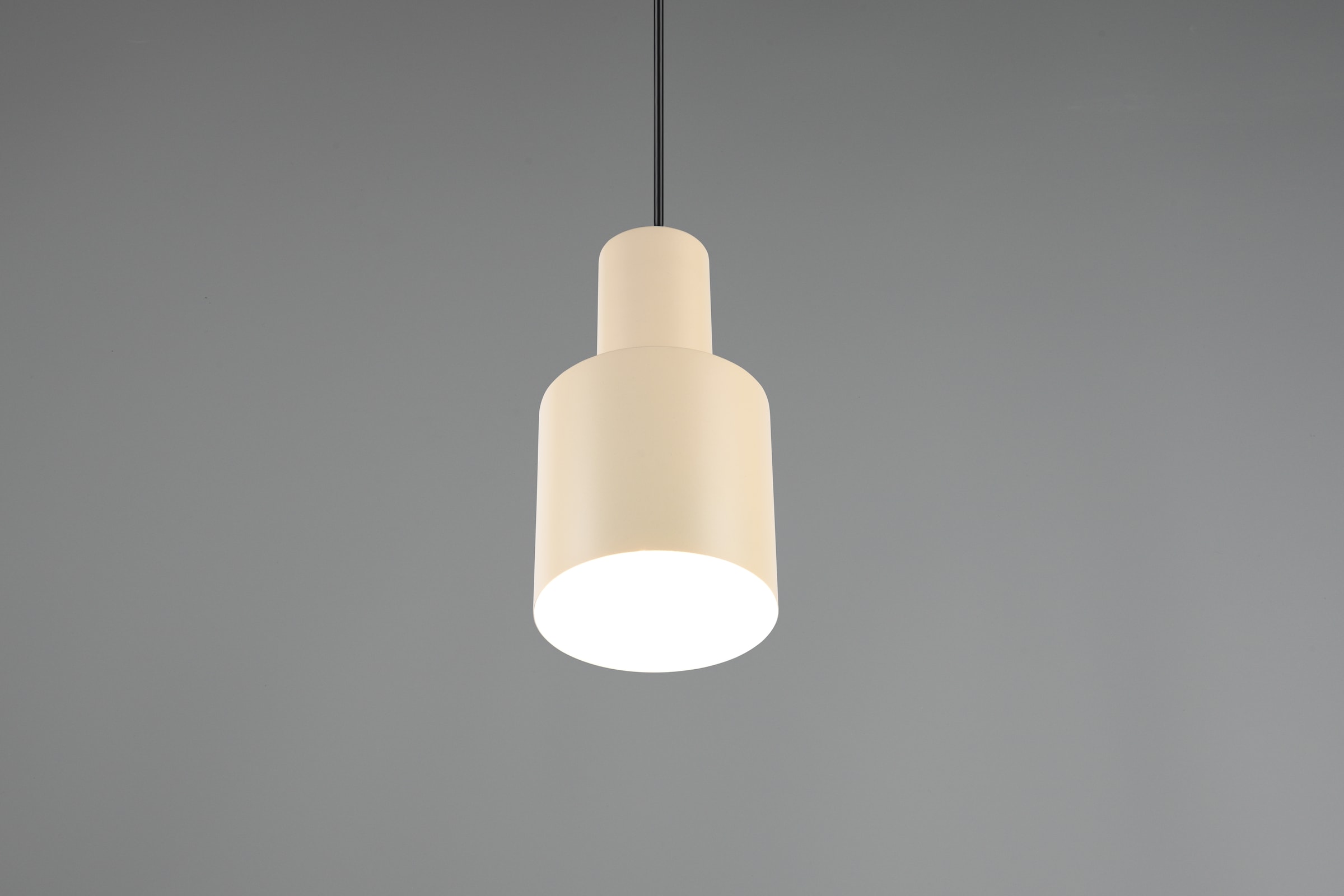 TRIO Leuchten Pendelleuchte »AGUDO, Hängelampe 1-flammig, exkl 1xE27 max 10W, höhenverstellbar«, 1 flammig, Leuchtmittel E27 | Leuchtmittel wechselbar, Hängelampe Ø 12cm, bis max 150cm Abhängung, Küche Esszimmer Wohnzimmer
